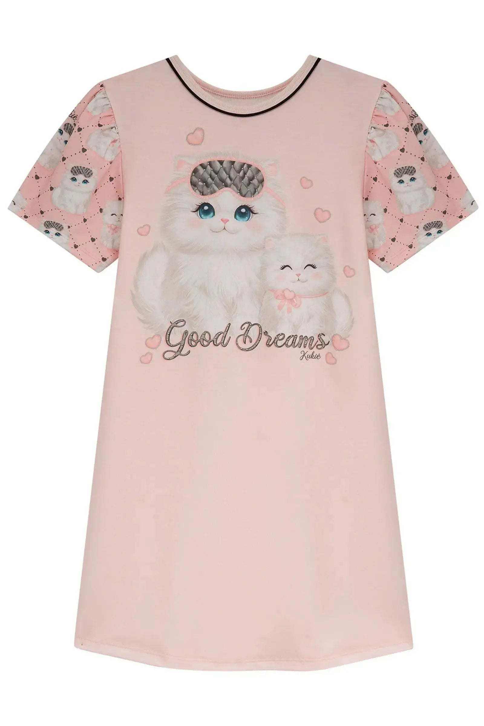 Camisola em Meia Malha (acompanha Máscara) 94250 Kukiê Infantil Menina