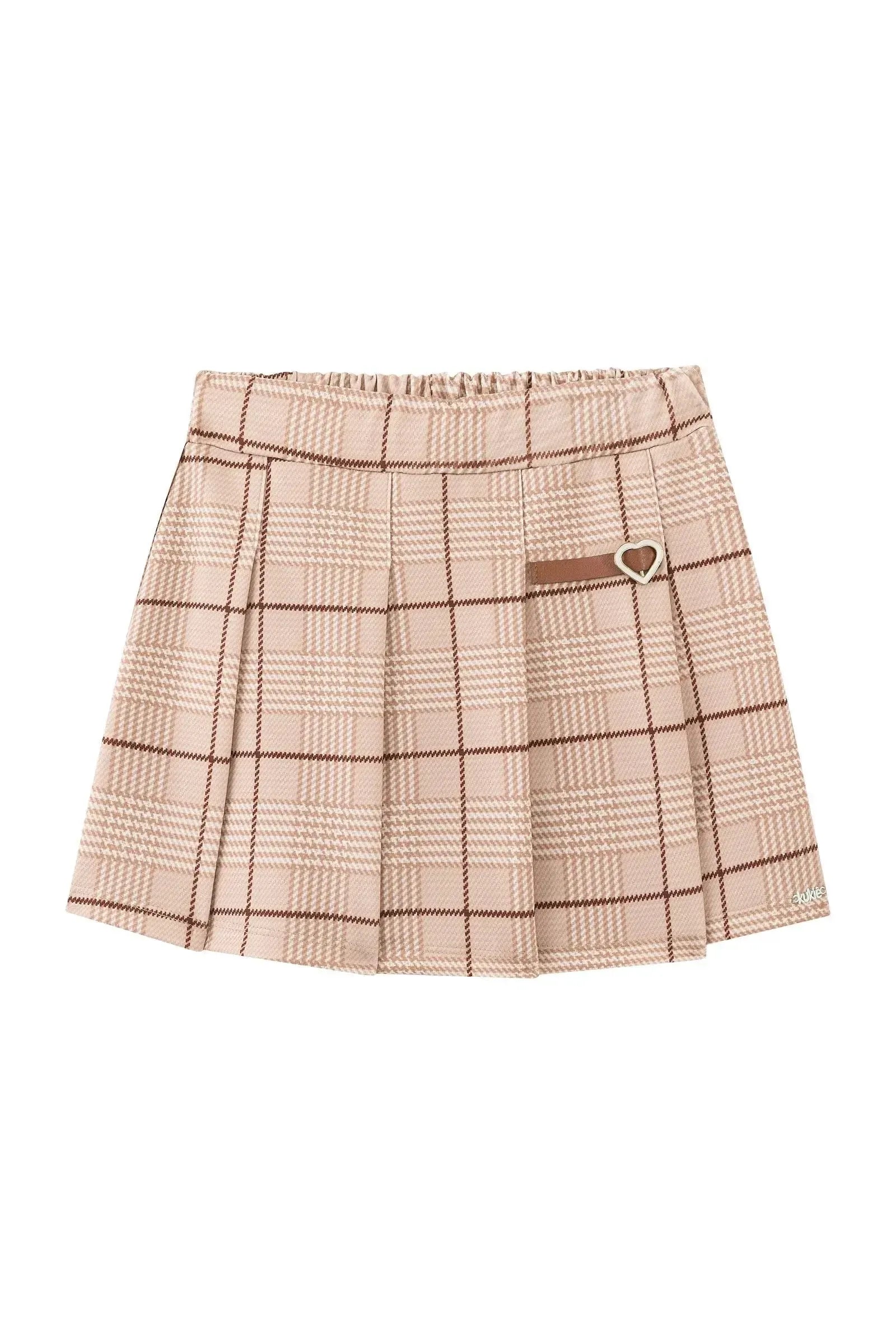 Conjunto de Blusa em Canelado Liz e Short Saia em Molecotton 93881 Kukiê Infantil Menina