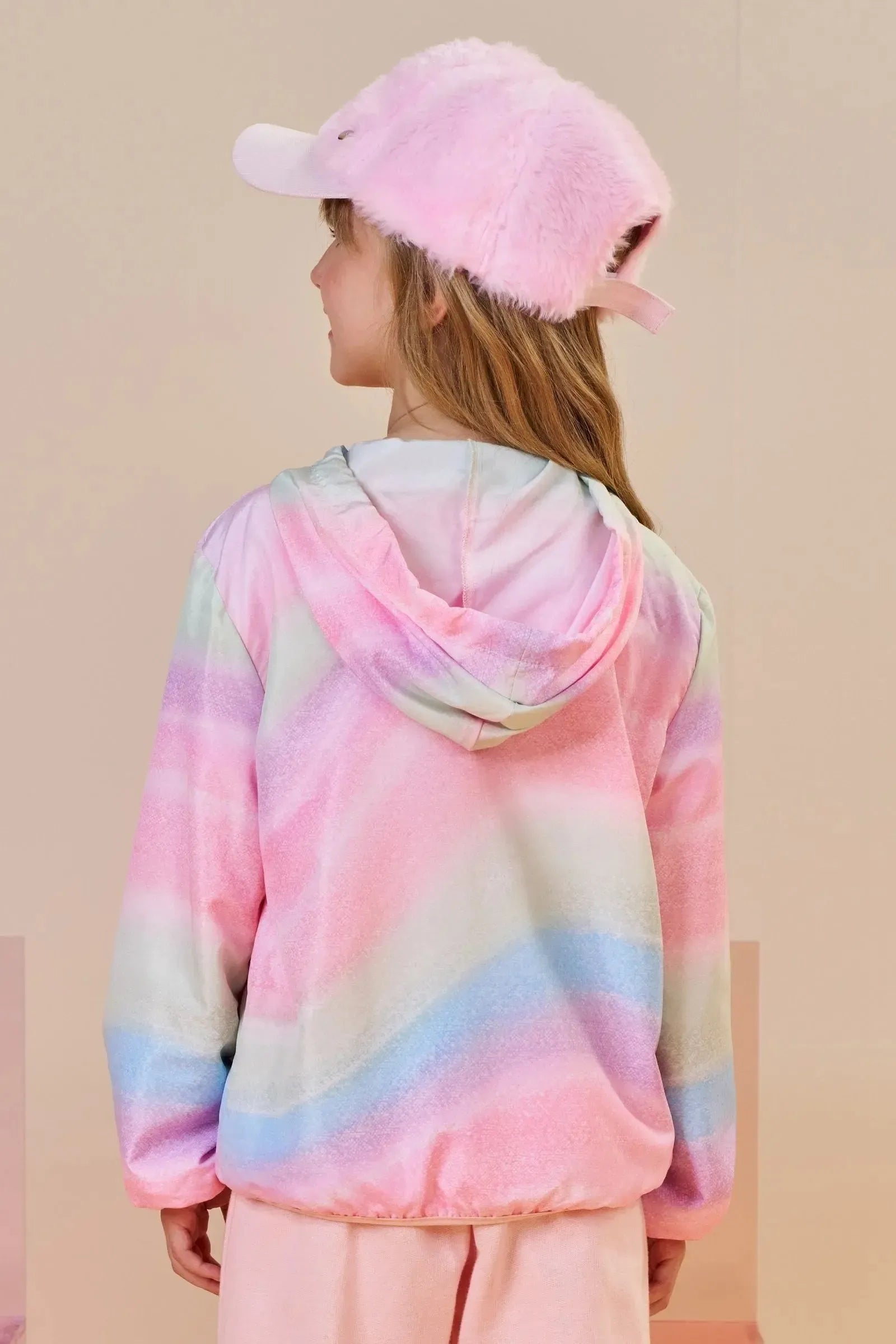Jaqueta Corta Vento em Nylon 89668 Infanti Infantil Menina