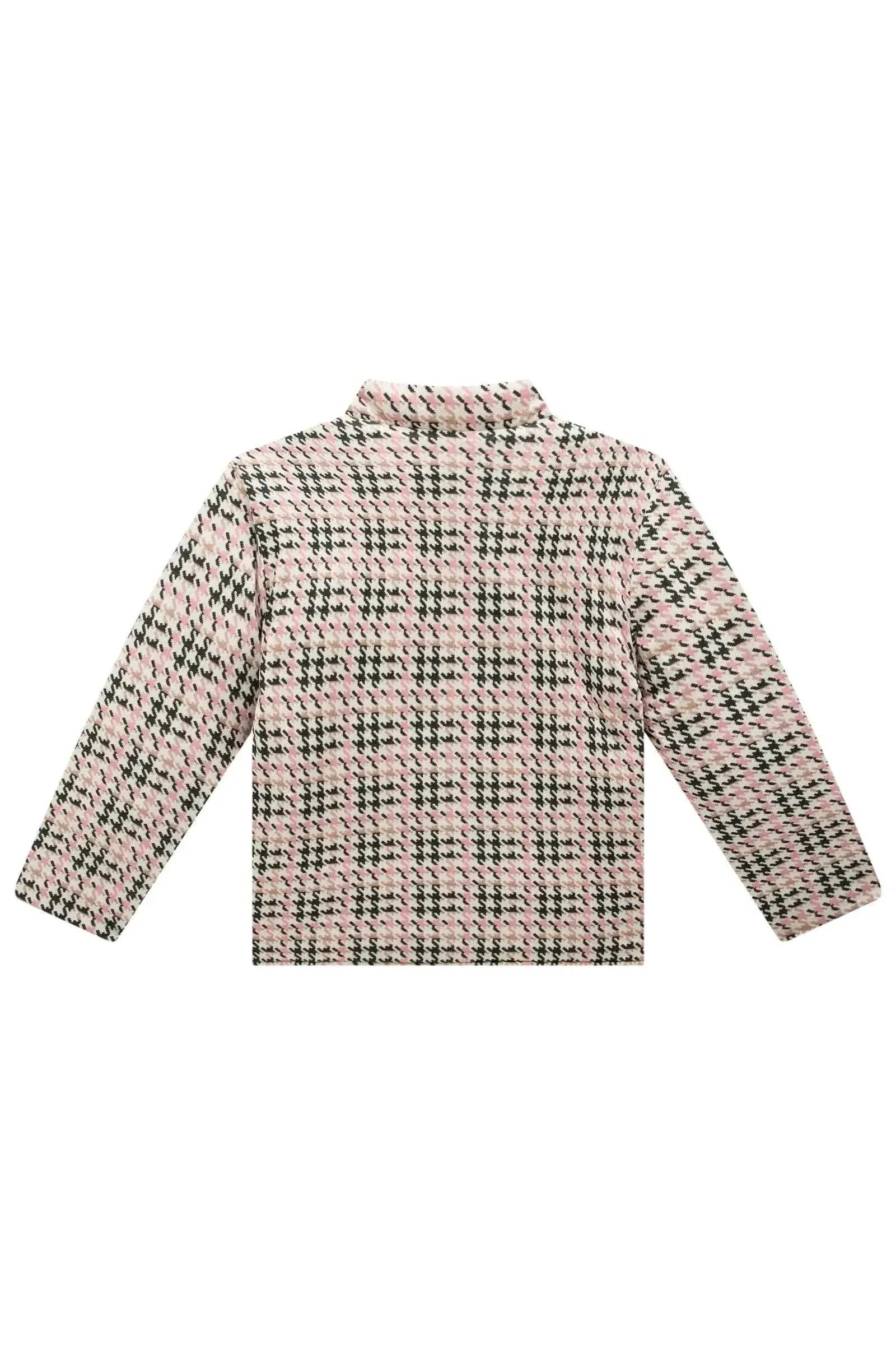 Jaqueta Puffer Reversível em Veludo com Elastano e Malha Comfy 90484 Infanti Infantil Menina