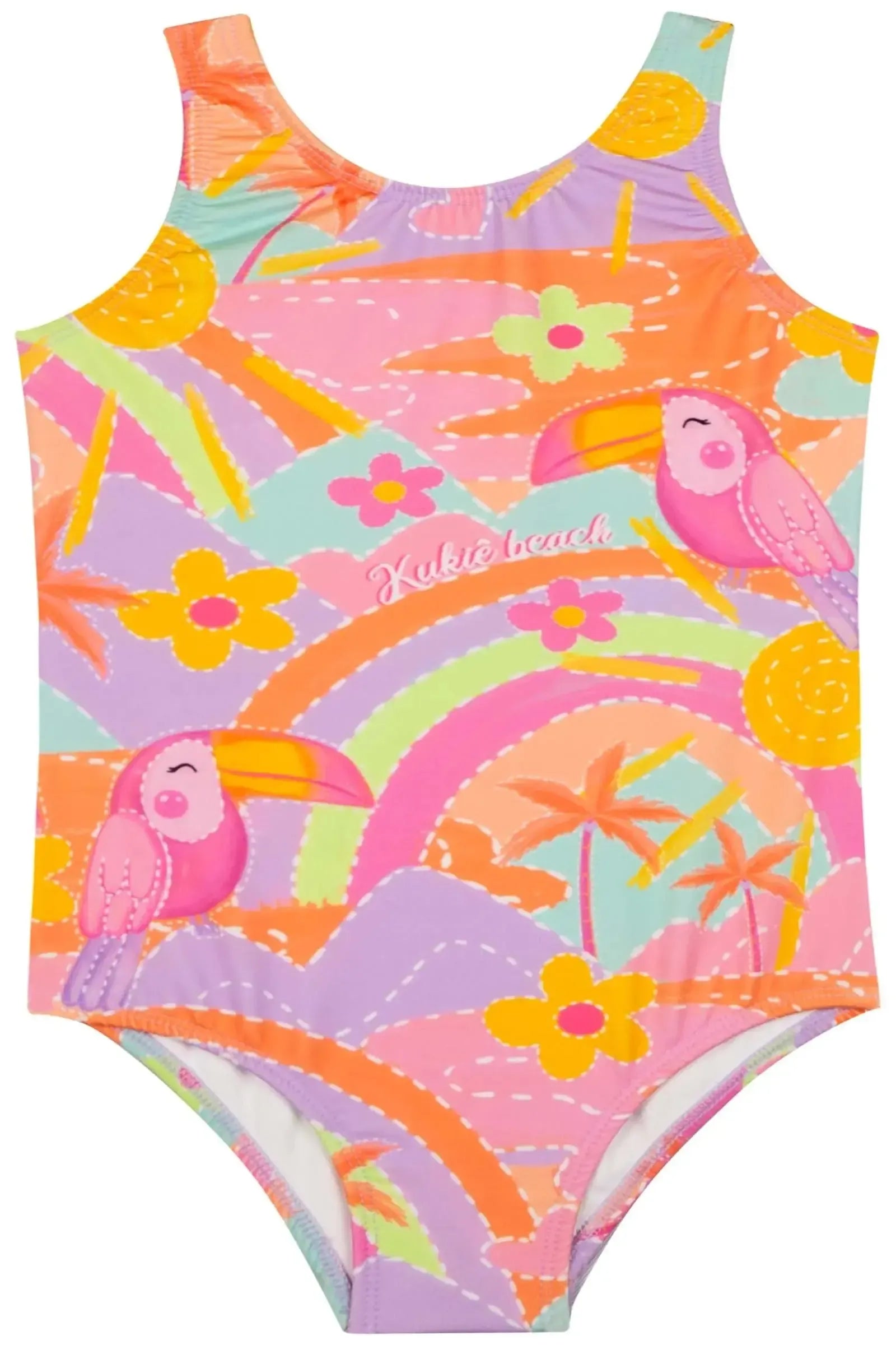Maiô em Malha com Proteção UV 50+ 83575 Kukiê Infantil Menina