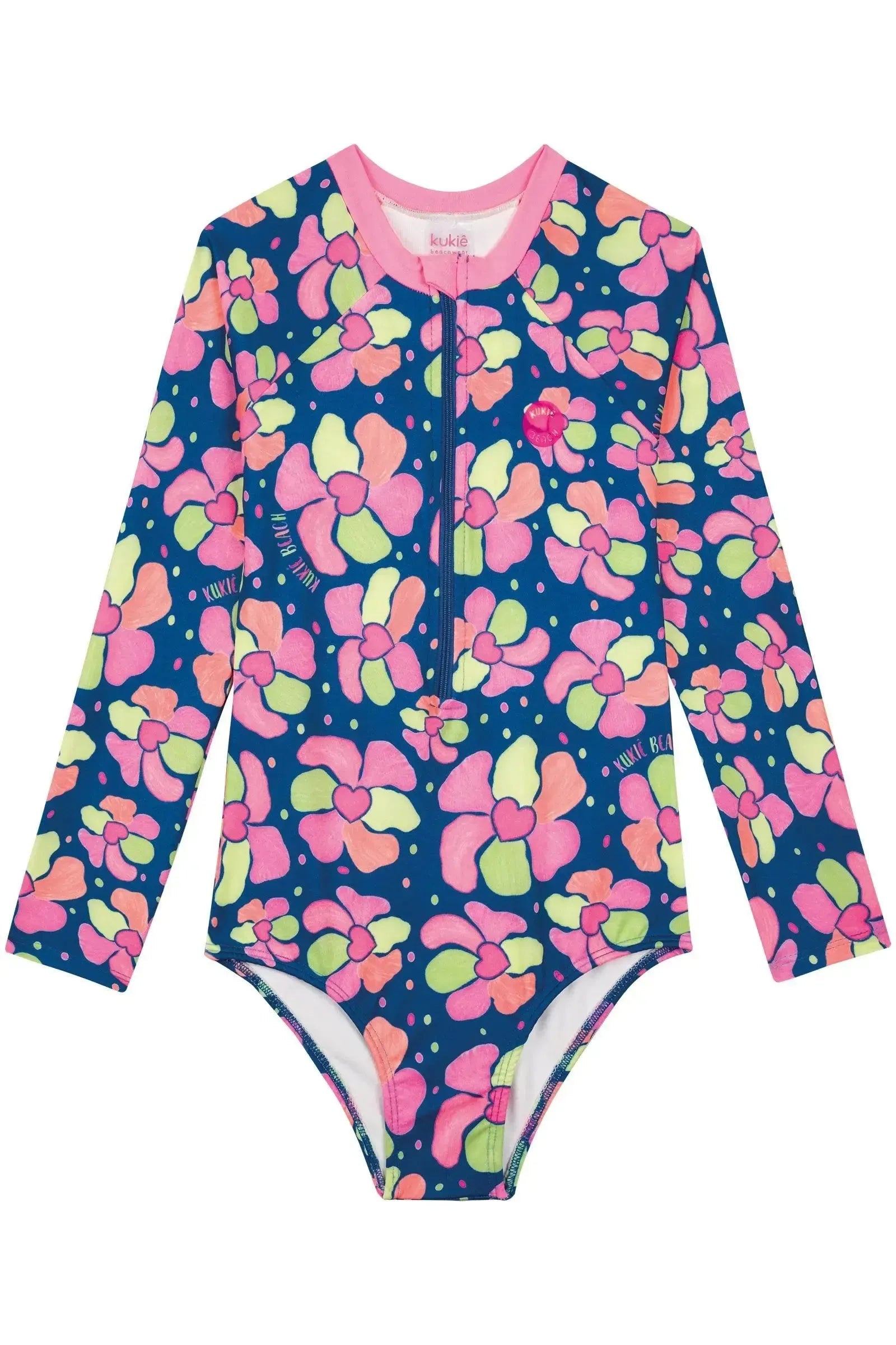 Maiô em Malha com Proteção UV50+ 88918 Kukiê Infantil Menina