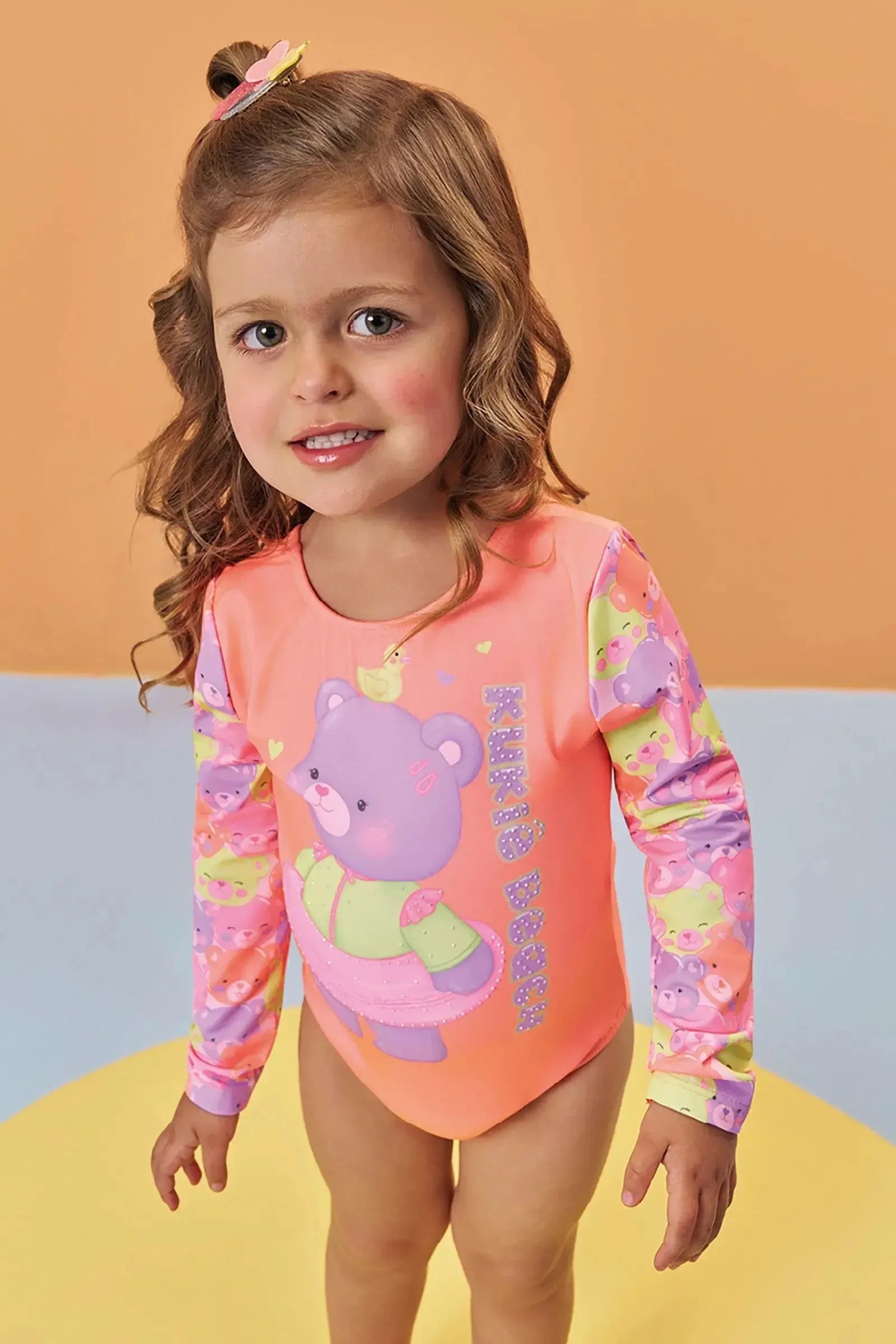 Maiô em Malha com Proteção UV50+ 93241 Kukiê Bebê Menina
