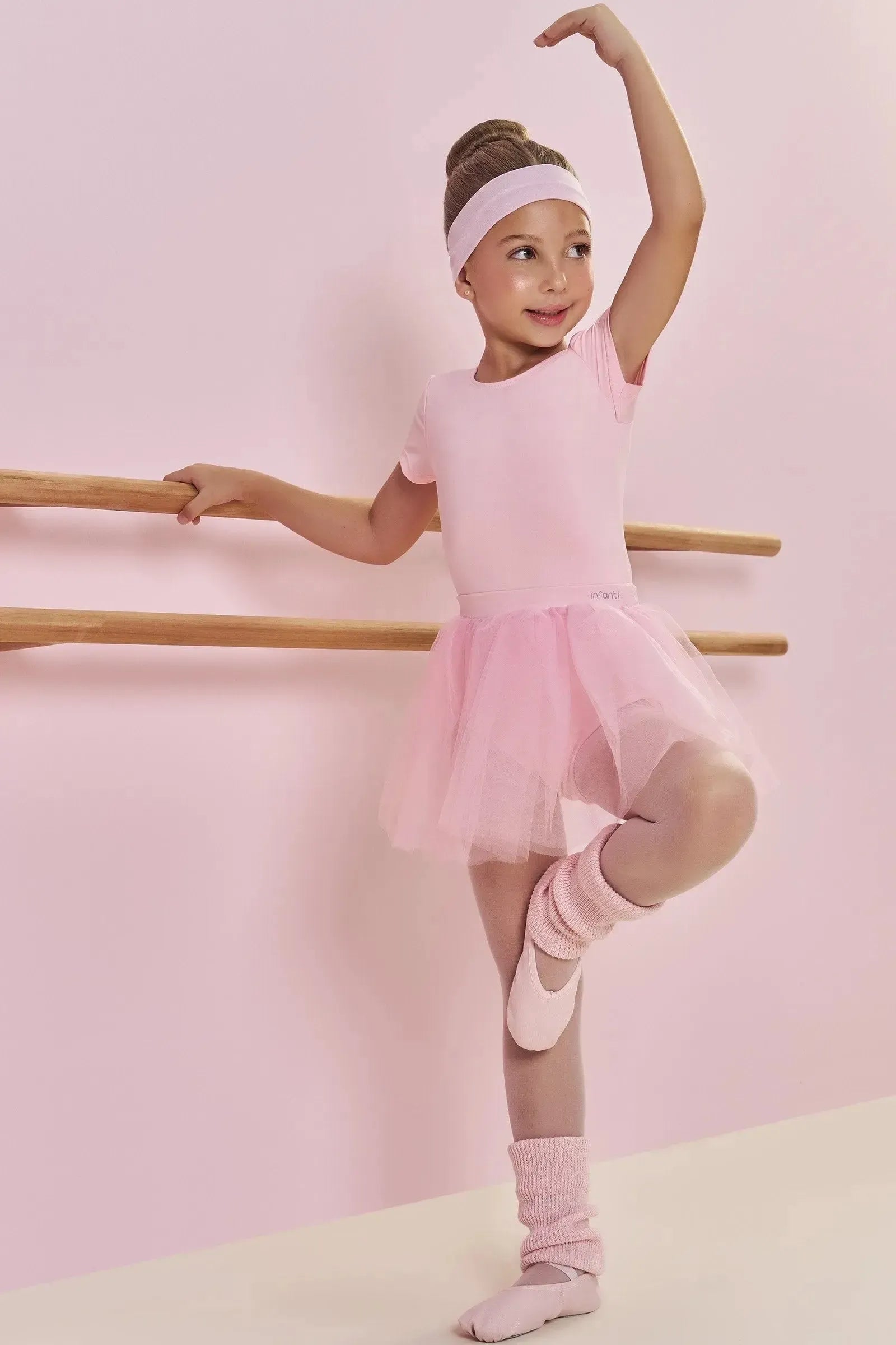 Polaina em Tricot 100% Algodão 85483 Infanti Infantil Menina