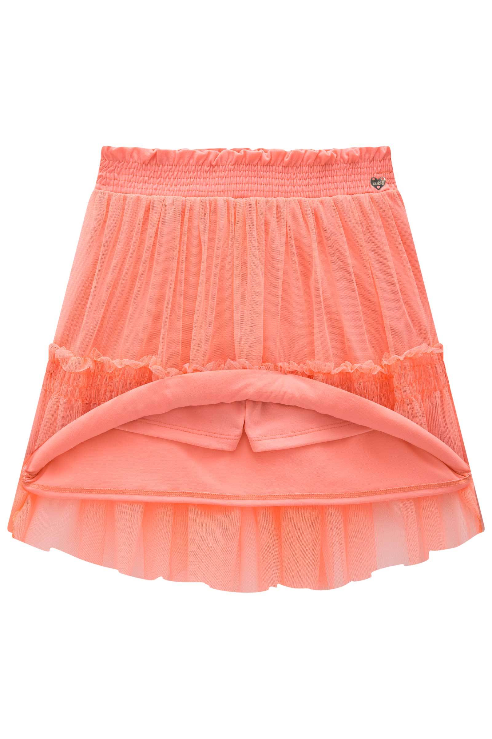 Saia em Tule com Elastano (com Shorts Embutido) 73763 Kukiê