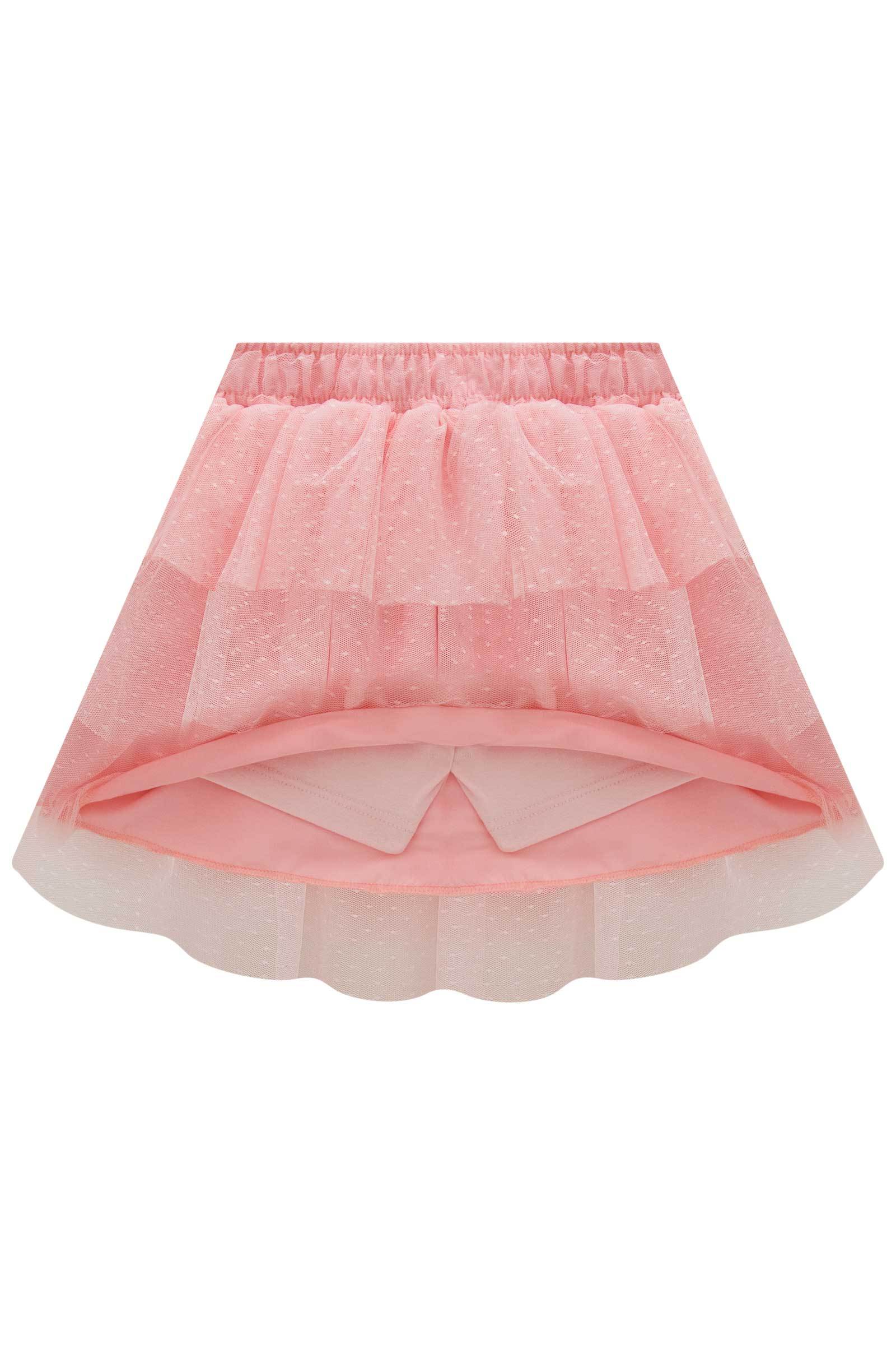 Saia em Tule Poá (com Shorts Embutido) 77011 Kukiê