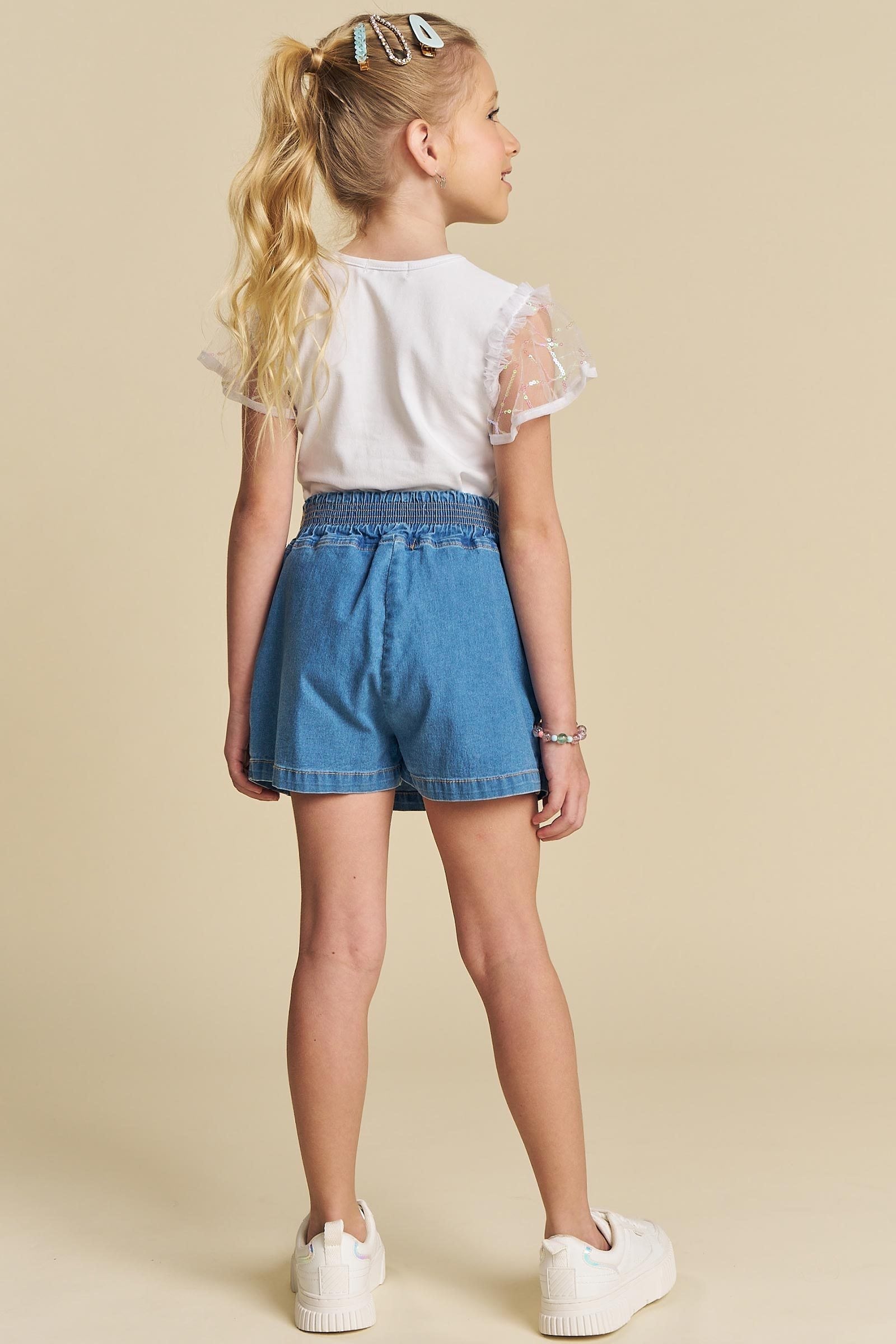 Short Saia em Jeans Liz 73901 Kukiê