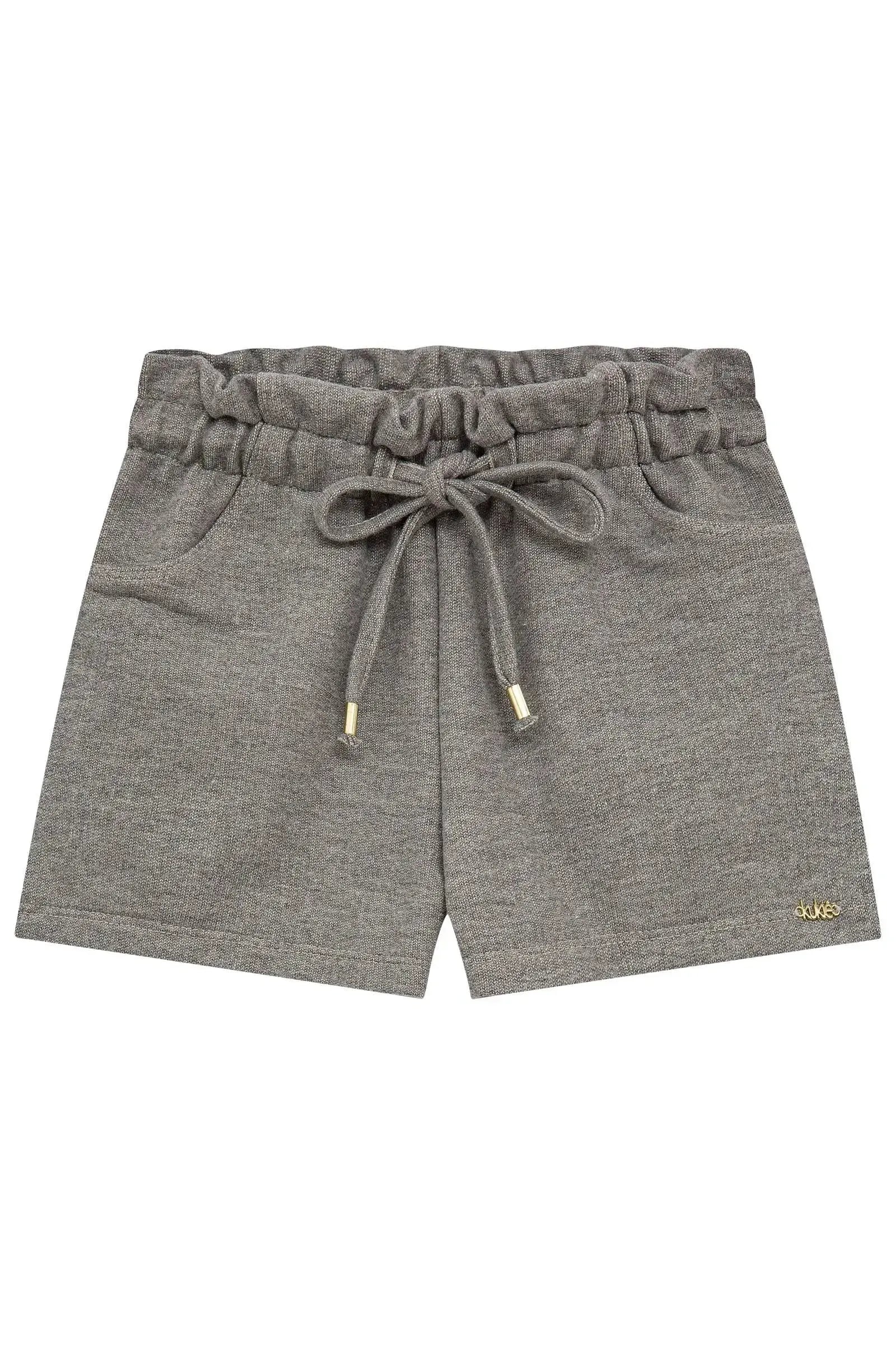Shorts em Moletom sem Pelúcia 94350 Kukiê Infantil Menina