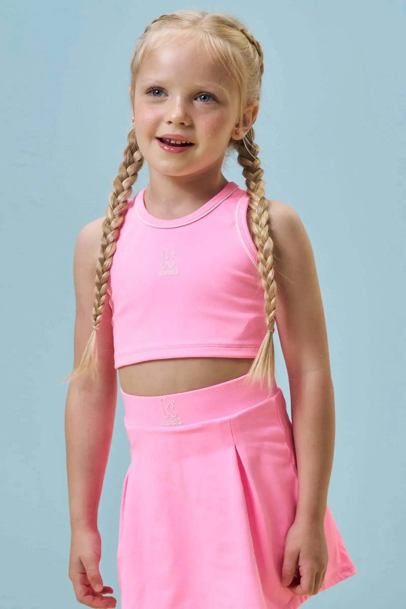 Top Cropped em Poliamida 96992 Kukiê Infantil Menina