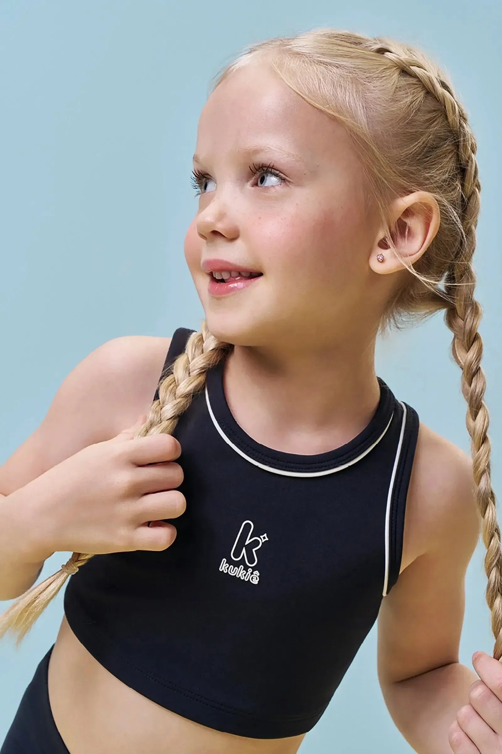 Top Cropped em Poliamida 96992 Kukiê Infantil Menina