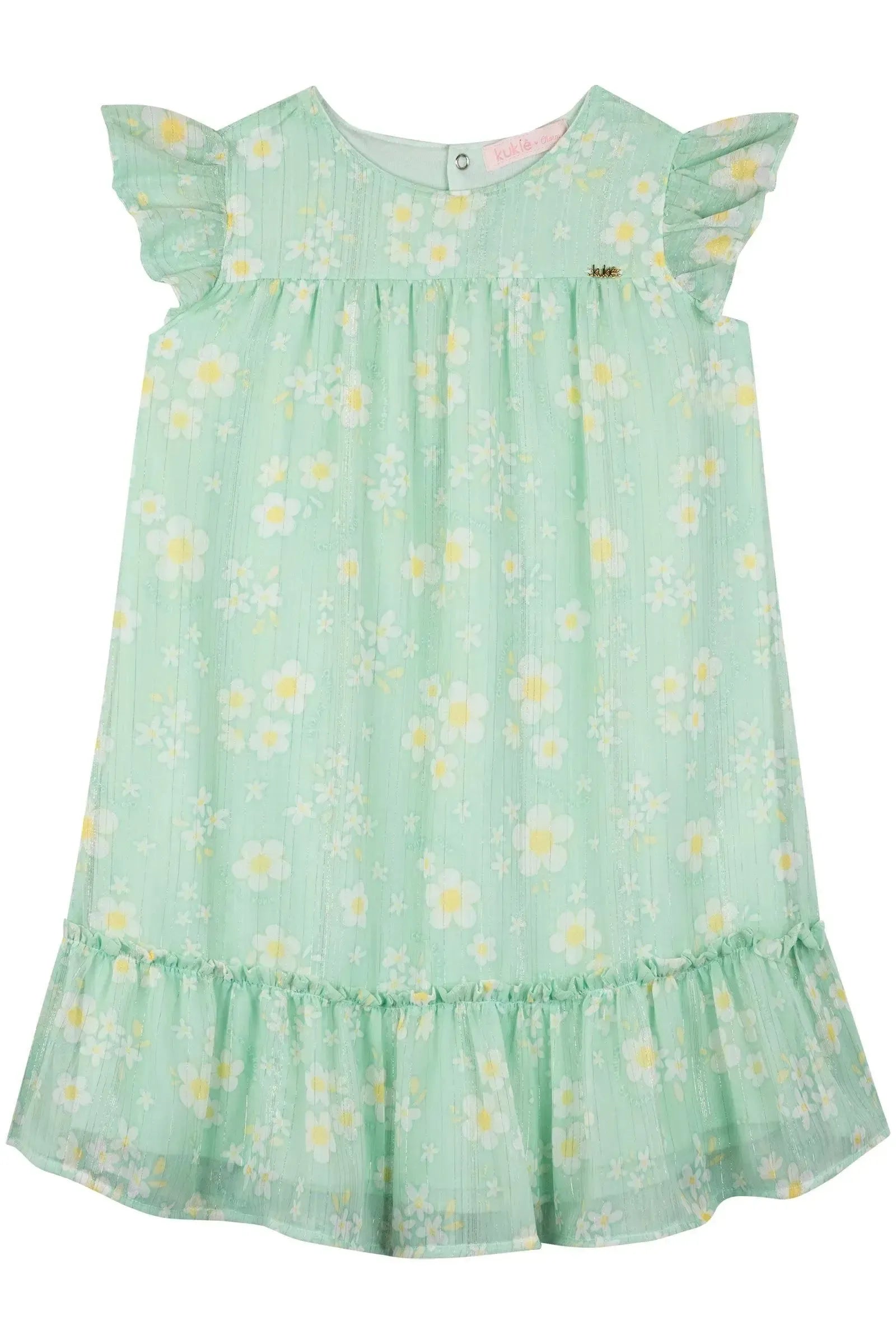 Vestido em Chiffon Brilho 88830 Kukiê Infantil Menina