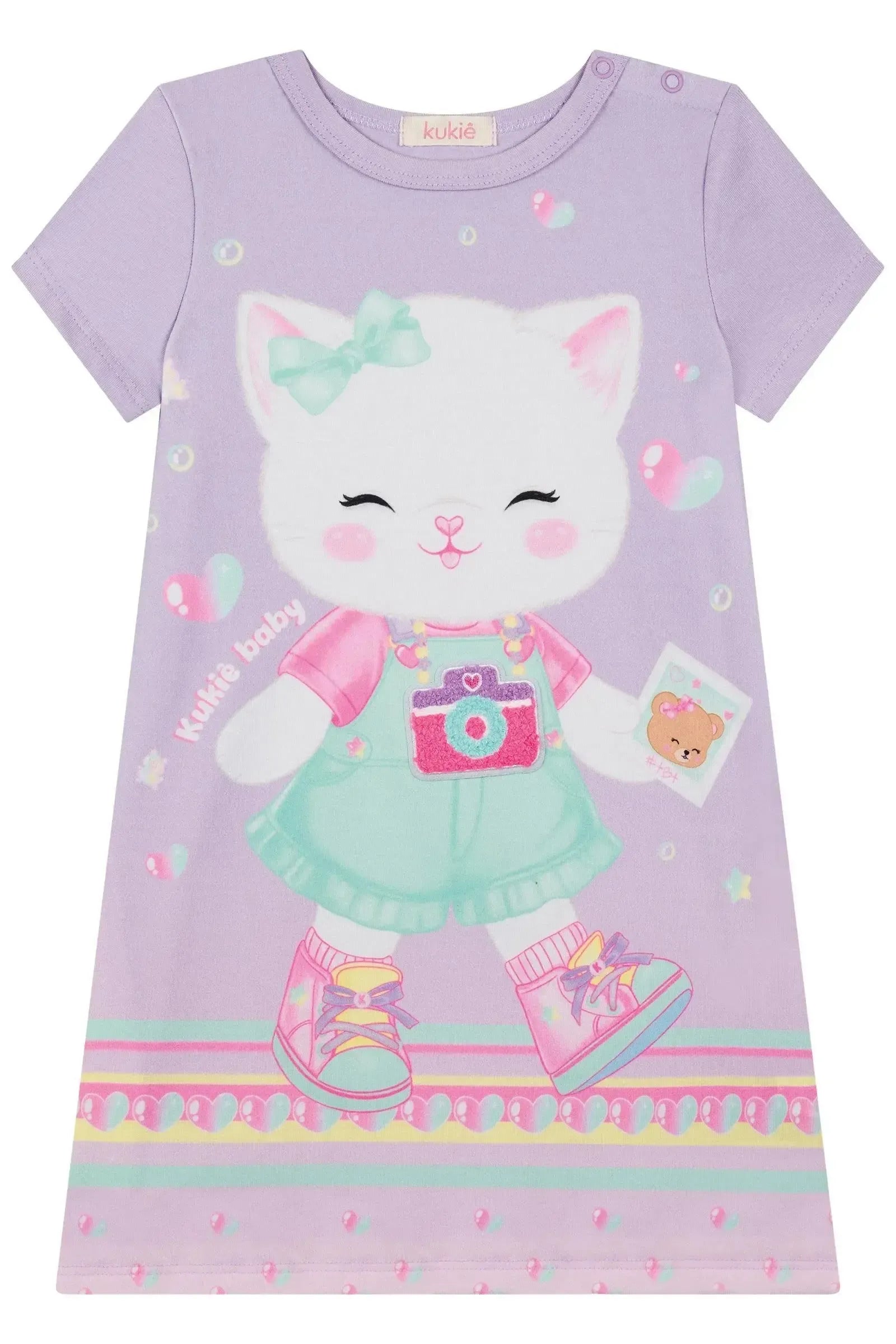 Vestido em Cotton 88743 Kukiê Bebê Menina