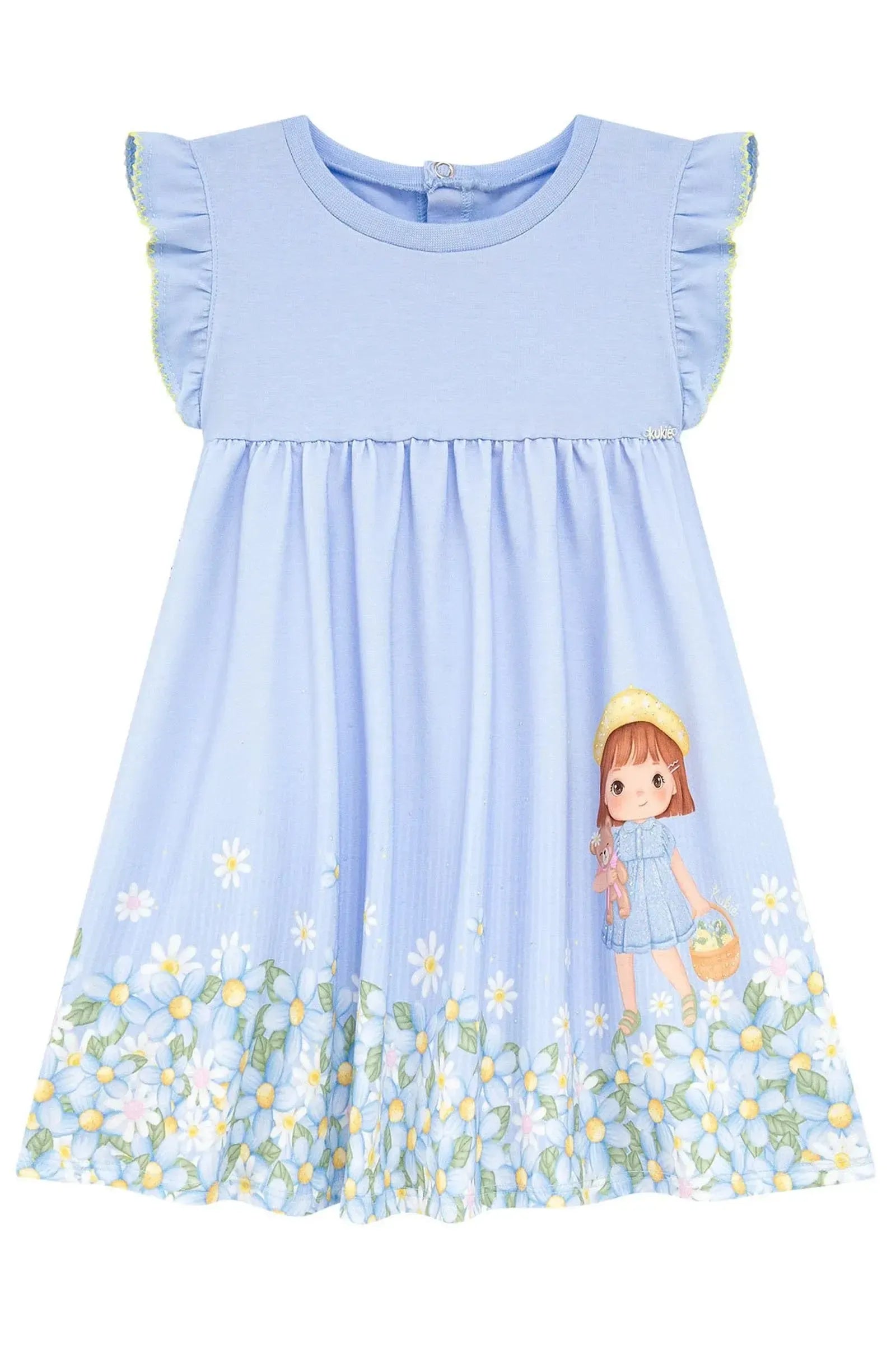 Vestido em Cotton 94716 Kukiê Bebê Menina