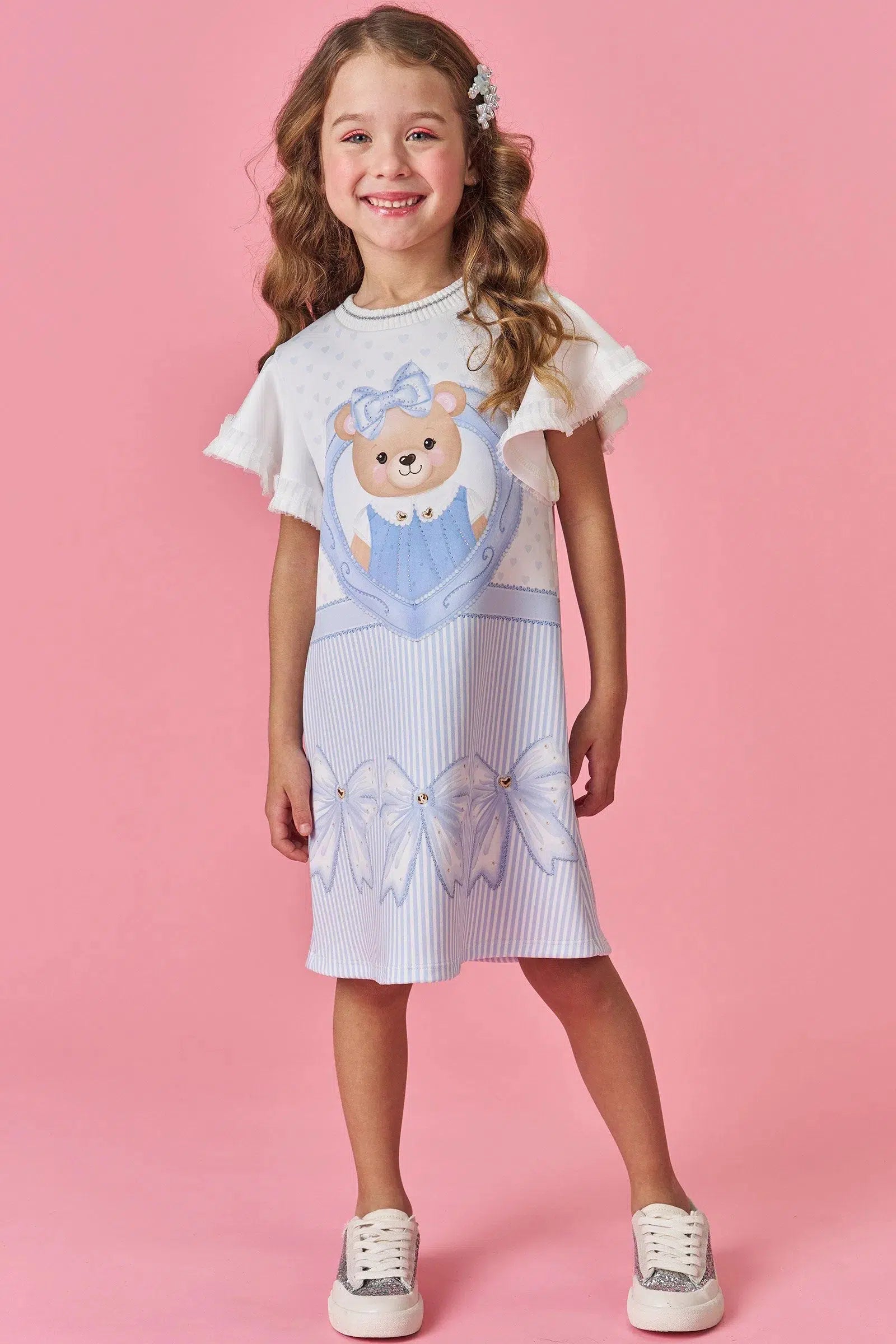 Vestido Infantil Menina em Fly Tech 81375 Kukiê