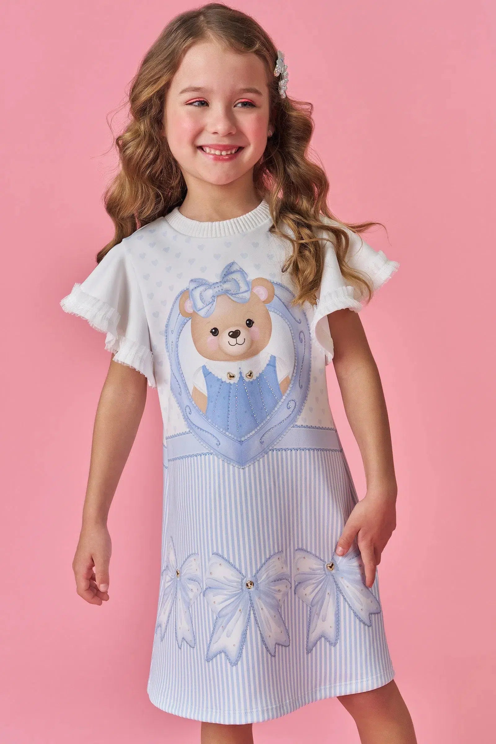 Vestido Infantil Menina em Fly Tech 81375 Kukiê