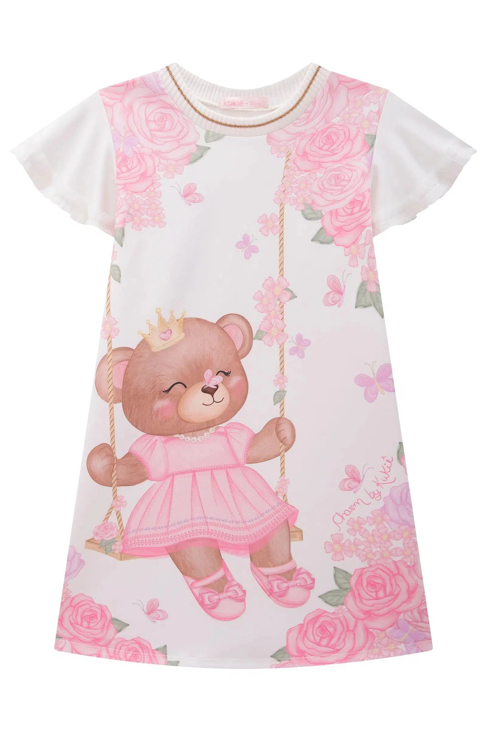 Vestido Infantil Menina em Fly Tech 81375 Kukiê