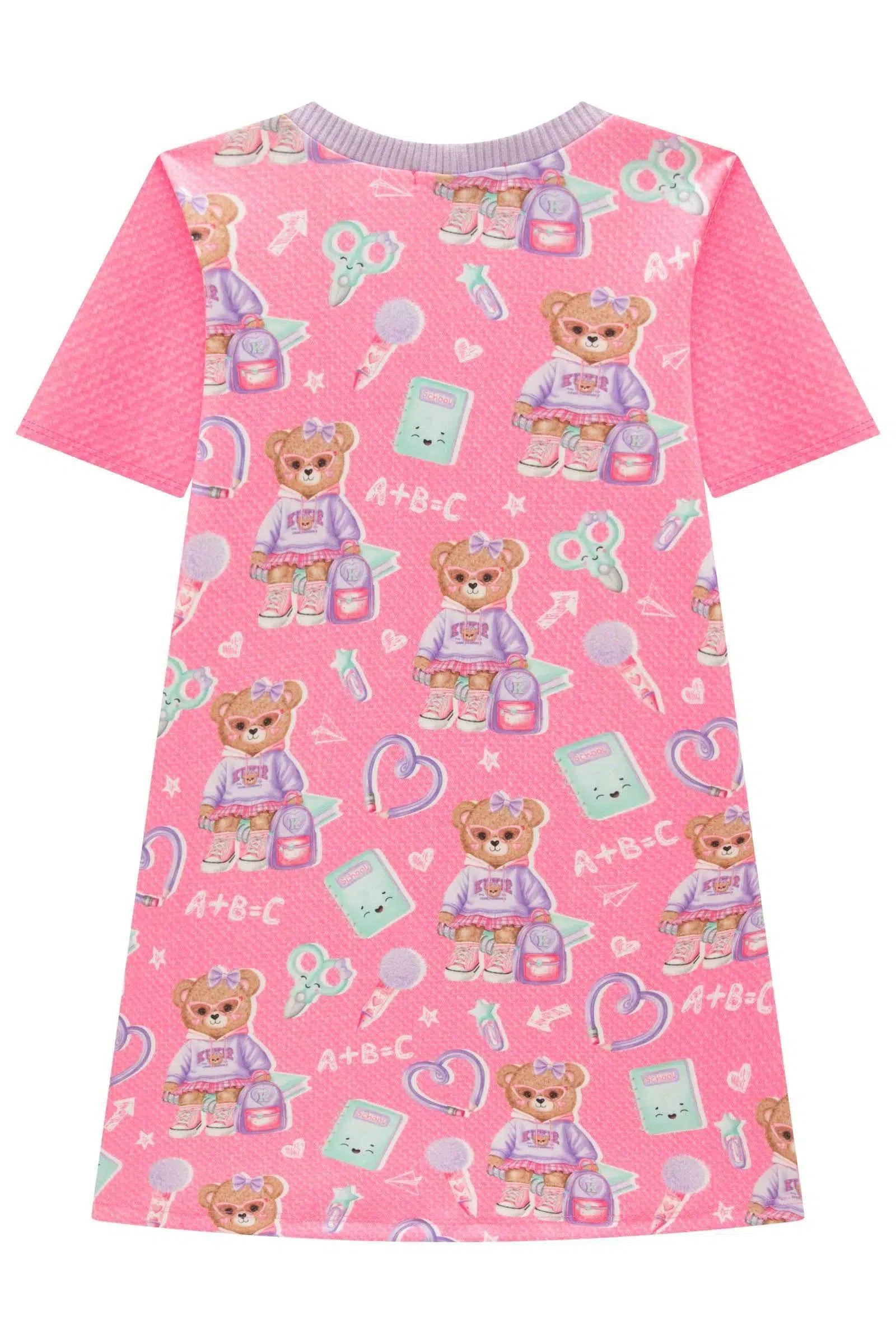 Vestido Infantil Menina em Fly Tech 82339 Kukiê