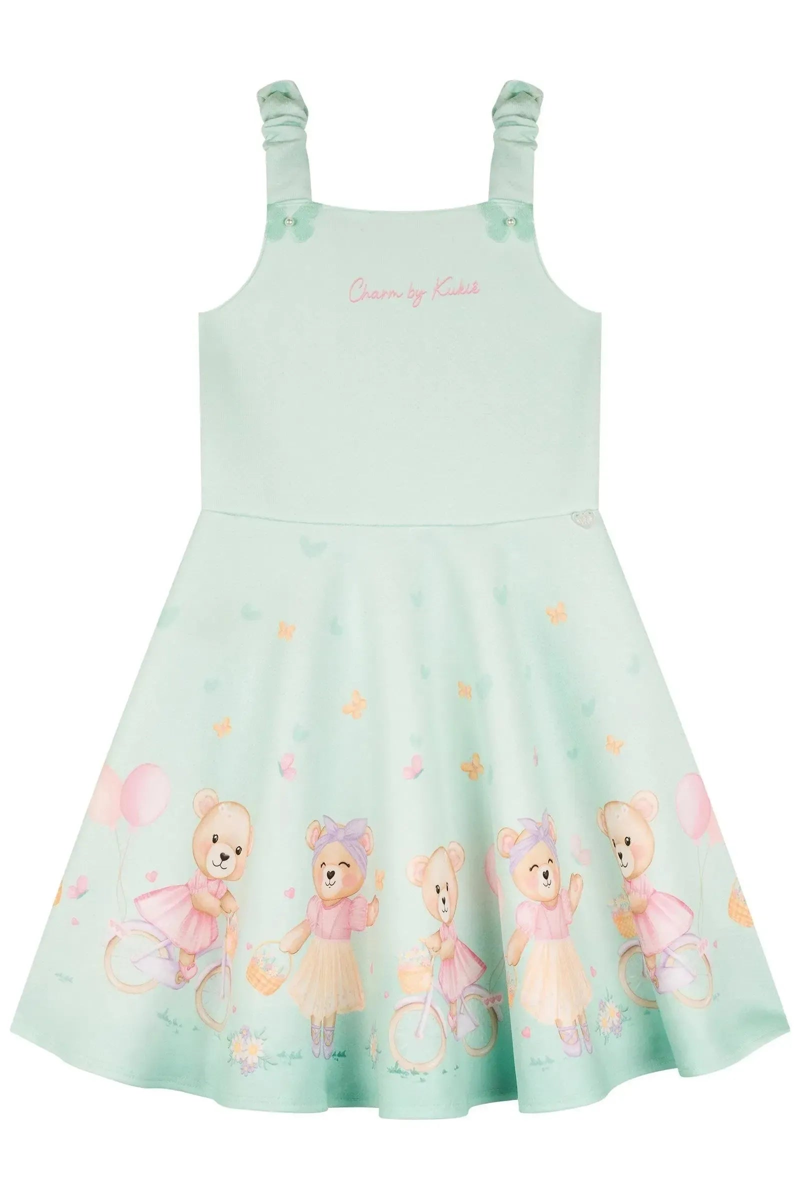 Vestido em Fly Tech 88748 Kukiê Infantil Menina