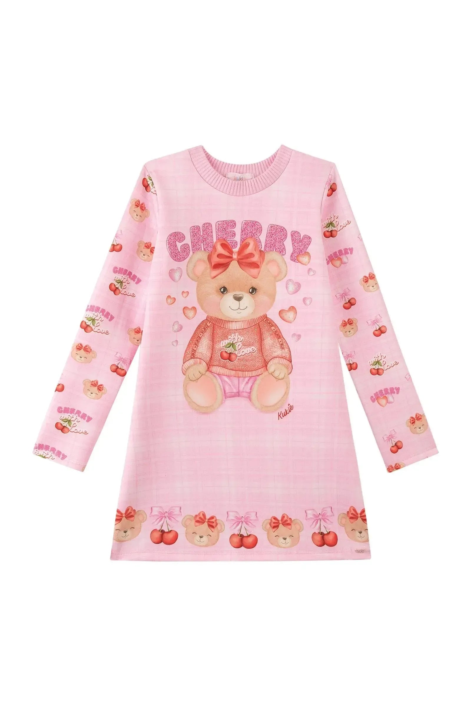 Vestido em Fly Tech 89567 Kukiê Infantil Menina