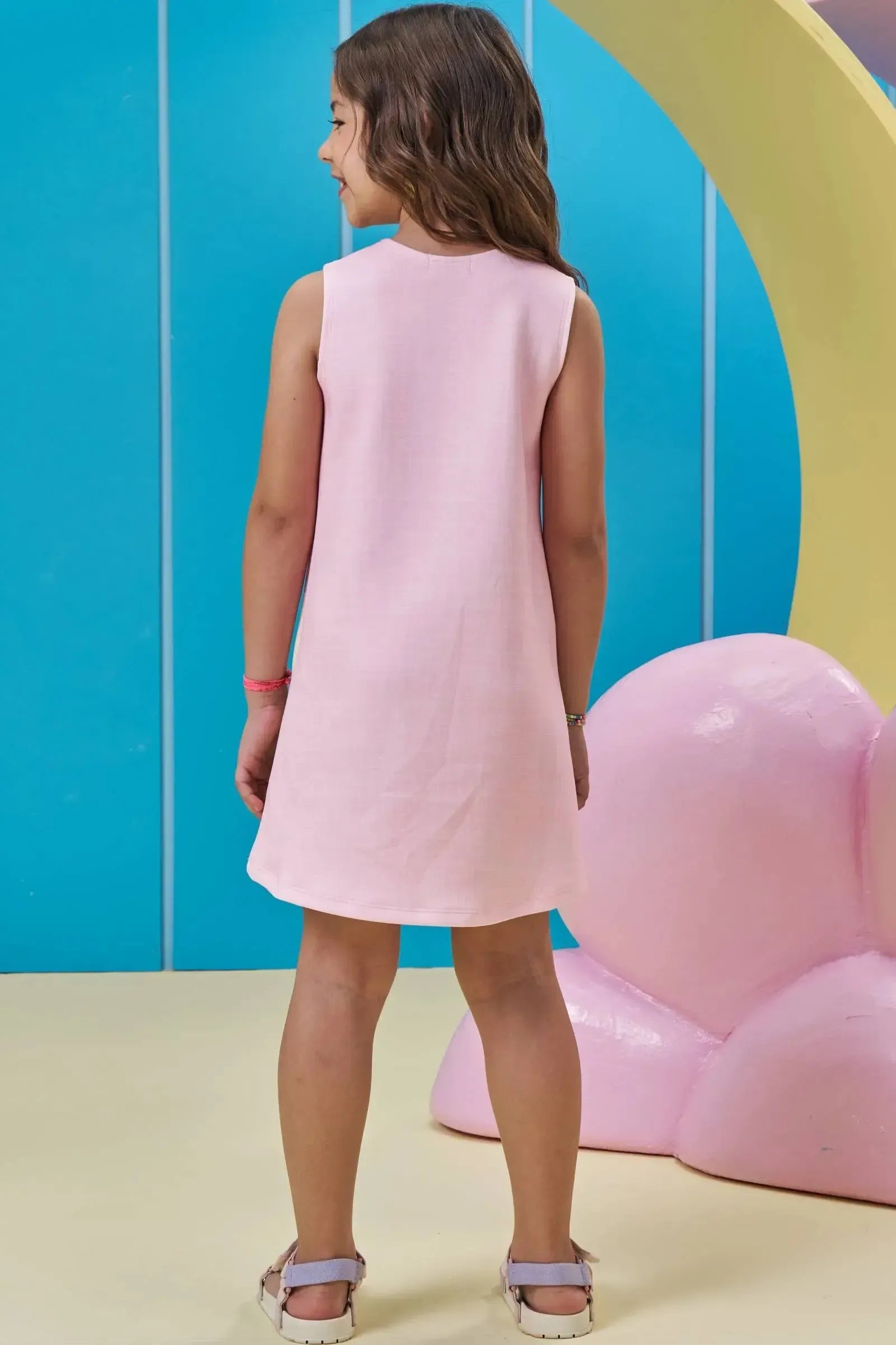 Vestido em Fly Tech 95561 Kukiê Infantil Menina
