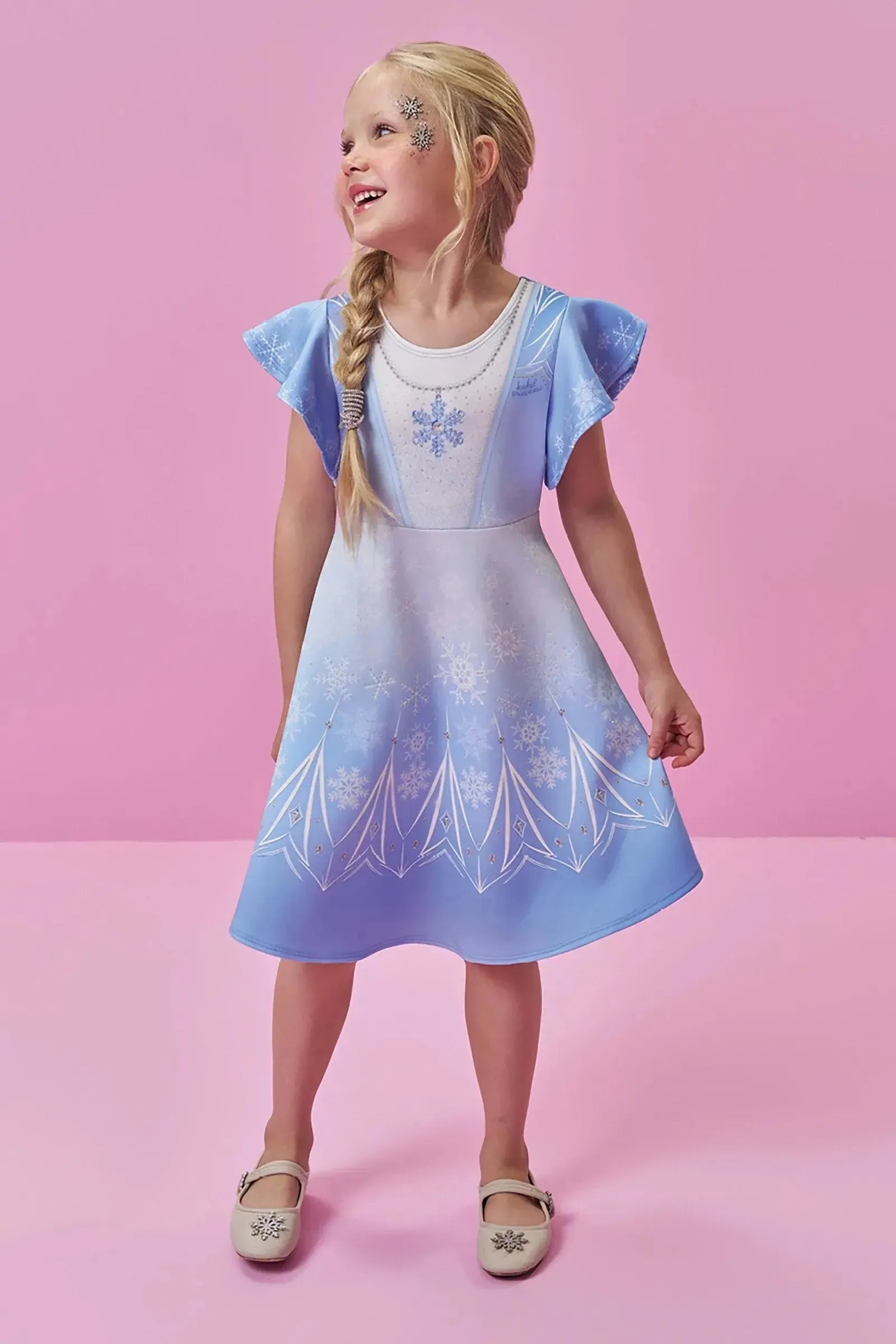 Vestido em Fly Tech 96803 Kukiê Infantil Menina