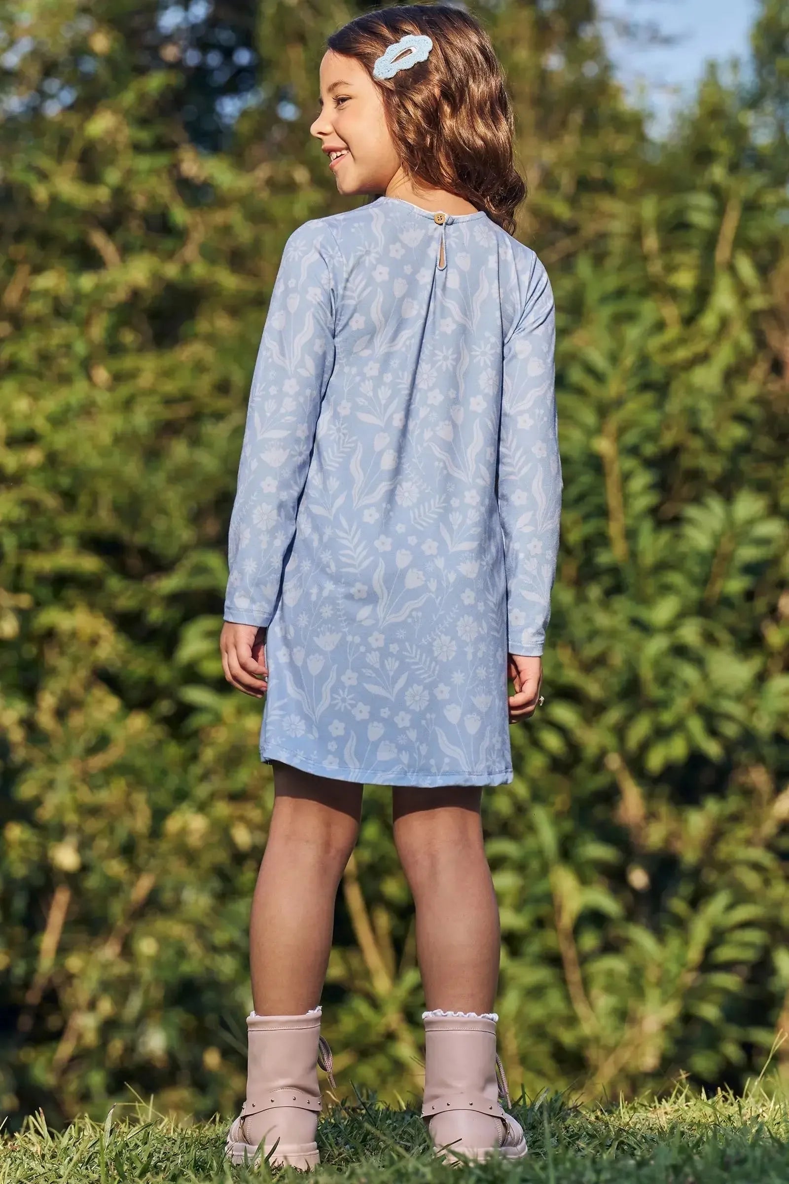 Vestido em Malha Comfy 89587 Kukiê Infantil Menina