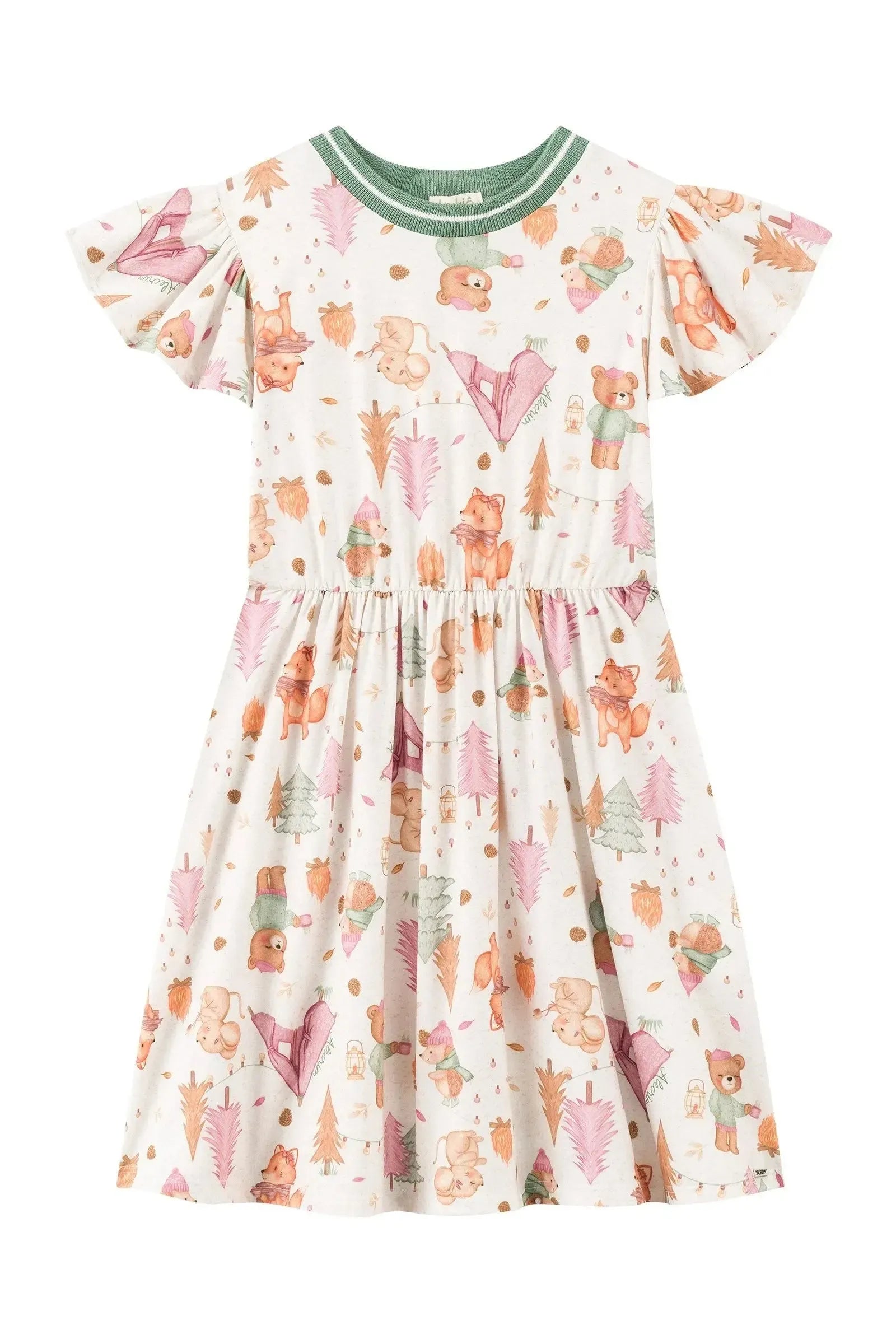 Vestido em Malha Comfy 93754 Kukiê Infantil Menina