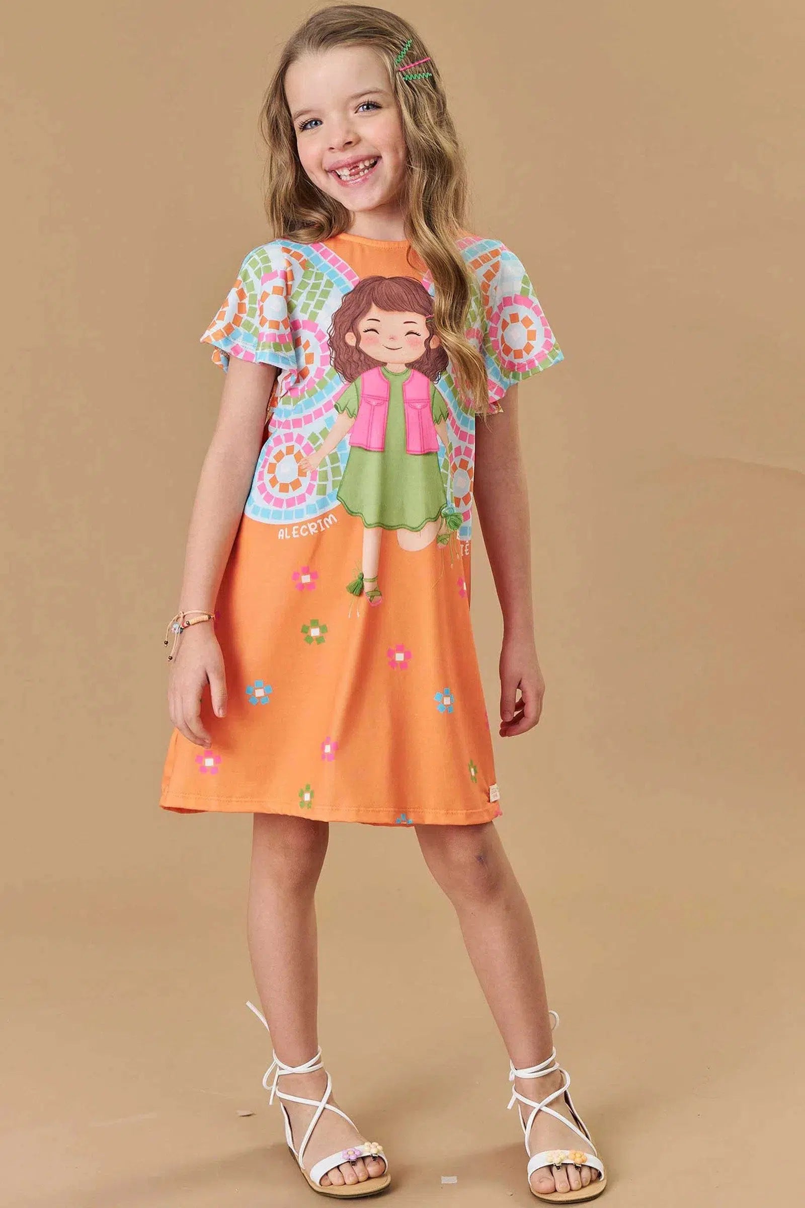 Vestido Infantil Menina em Malha Fresh 81966 Kukiê