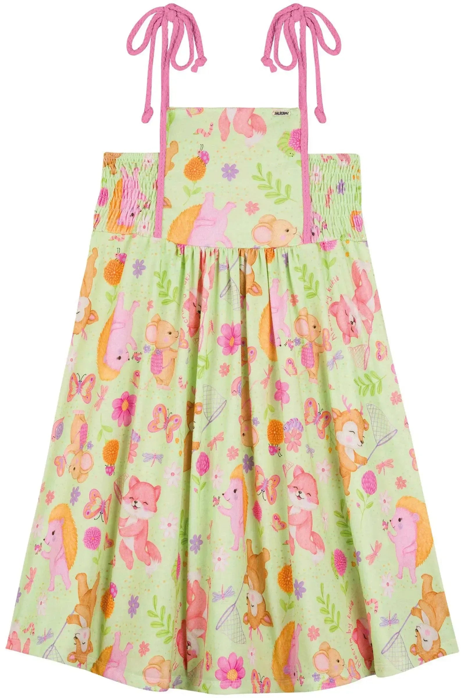 Vestido em Malha Fresh 86478 Kukiê Infantil Menina