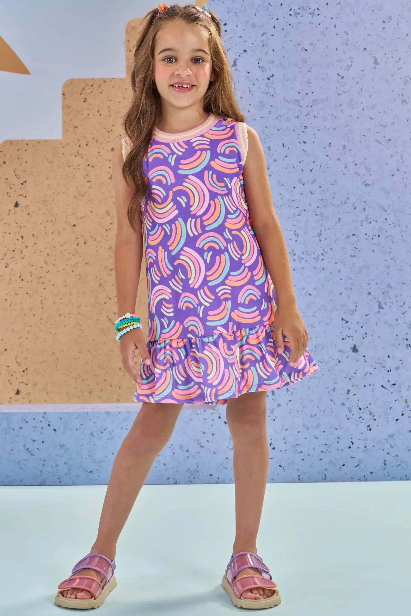 Vestido em Malha Fresh 88673 Kukiê Infantil Menina