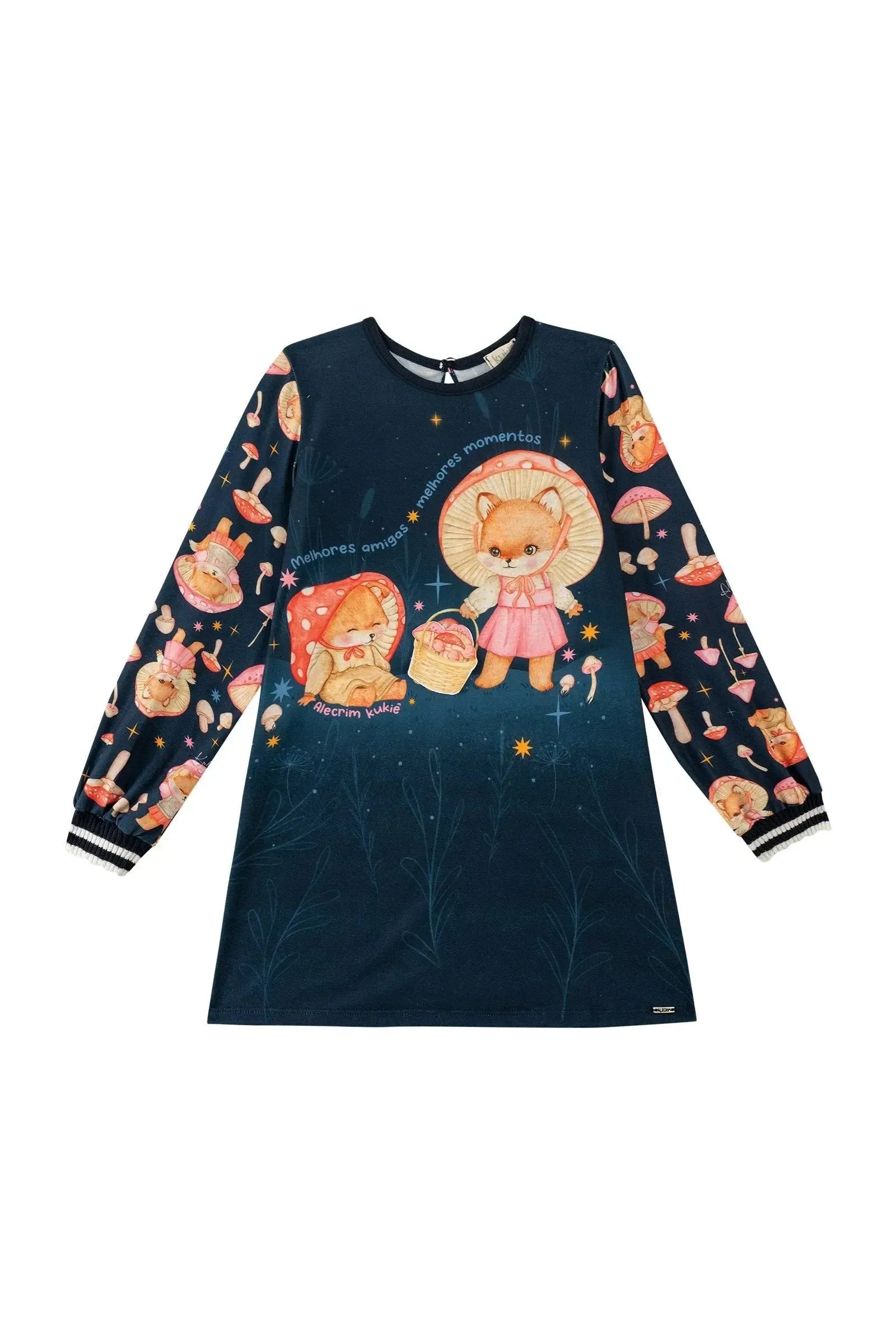 Vestido em Malha Fresh 89251 Kukiê Infantil Menina