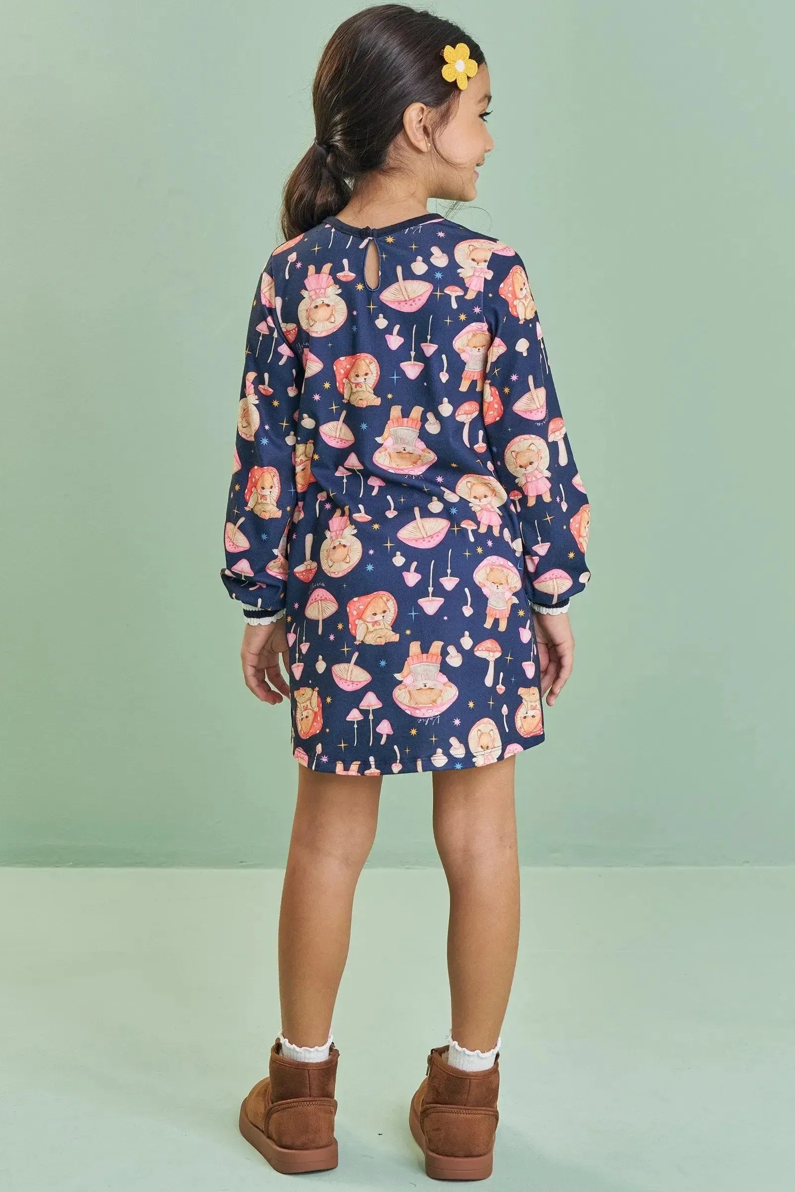 Vestido em Malha Fresh 89251 Kukiê Infantil Menina