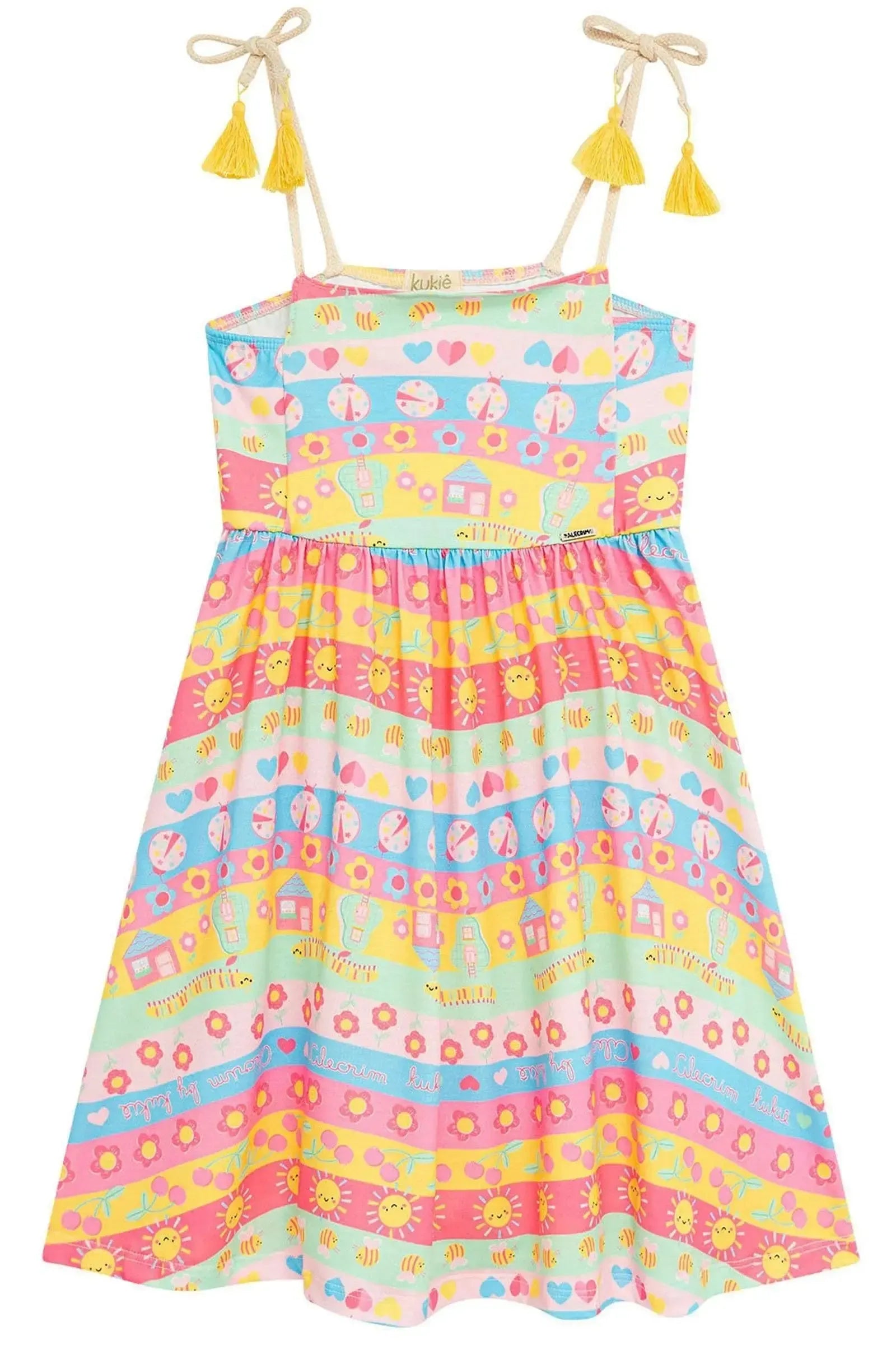 Vestido em Malha Fresh 94803 Kukiê Infantil Menina