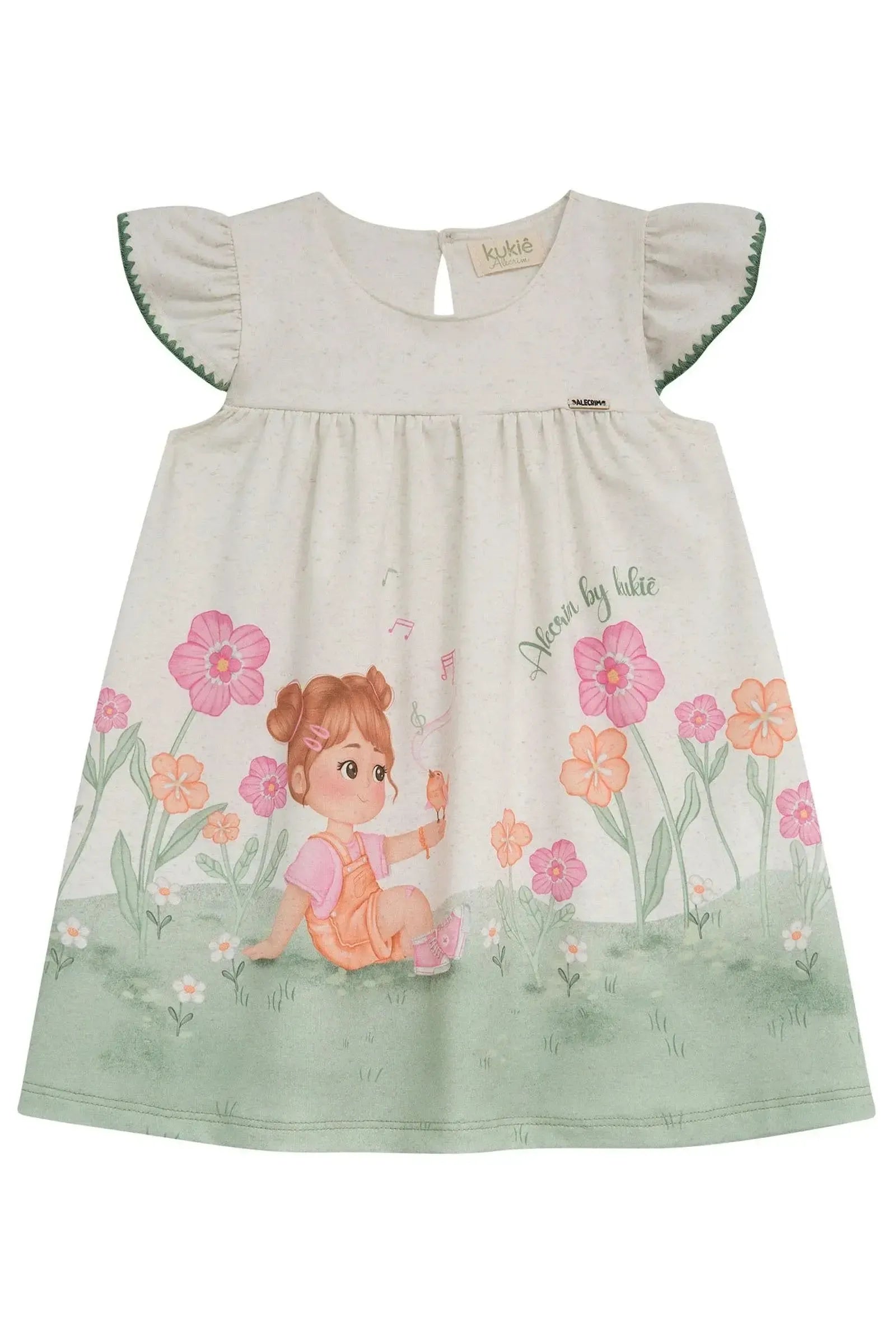 Vestido em Malha Fresh 96068 Kukiê Bebê Menina