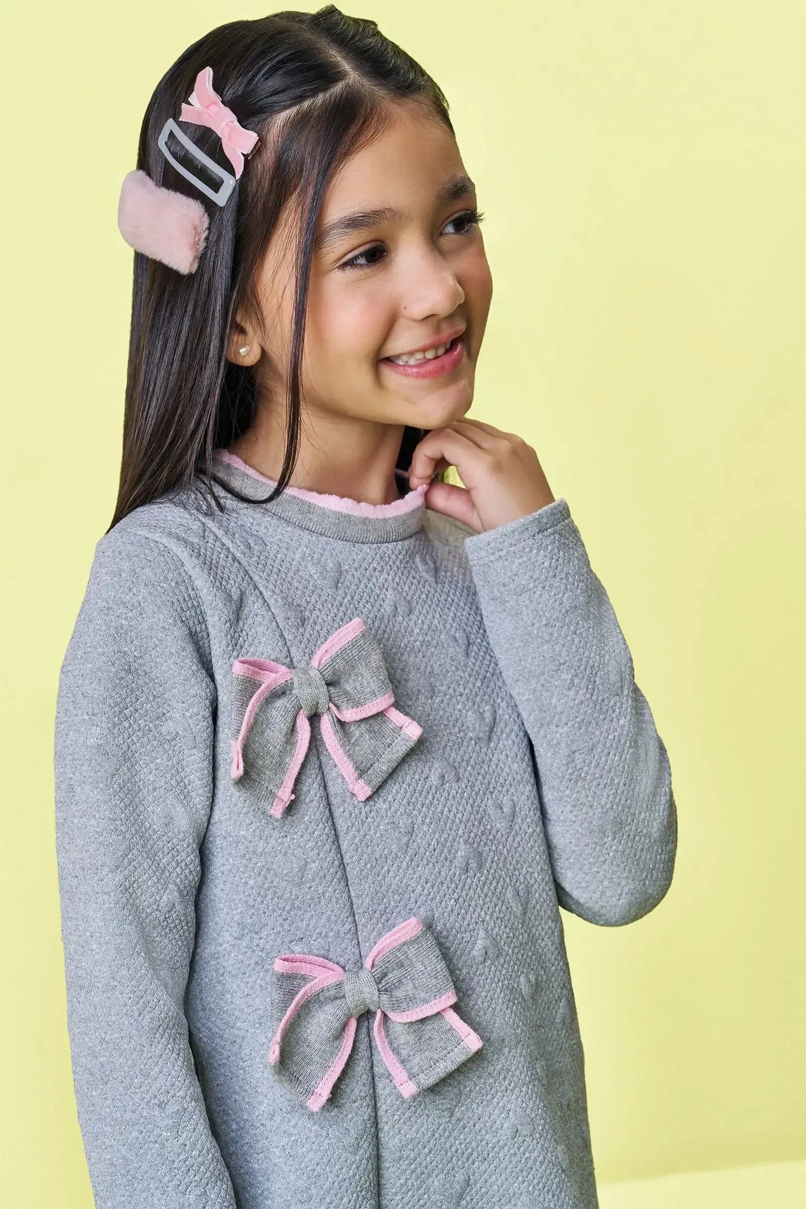 Vestido em Malha Matelassê 90820 Kukiê Infantil Menina