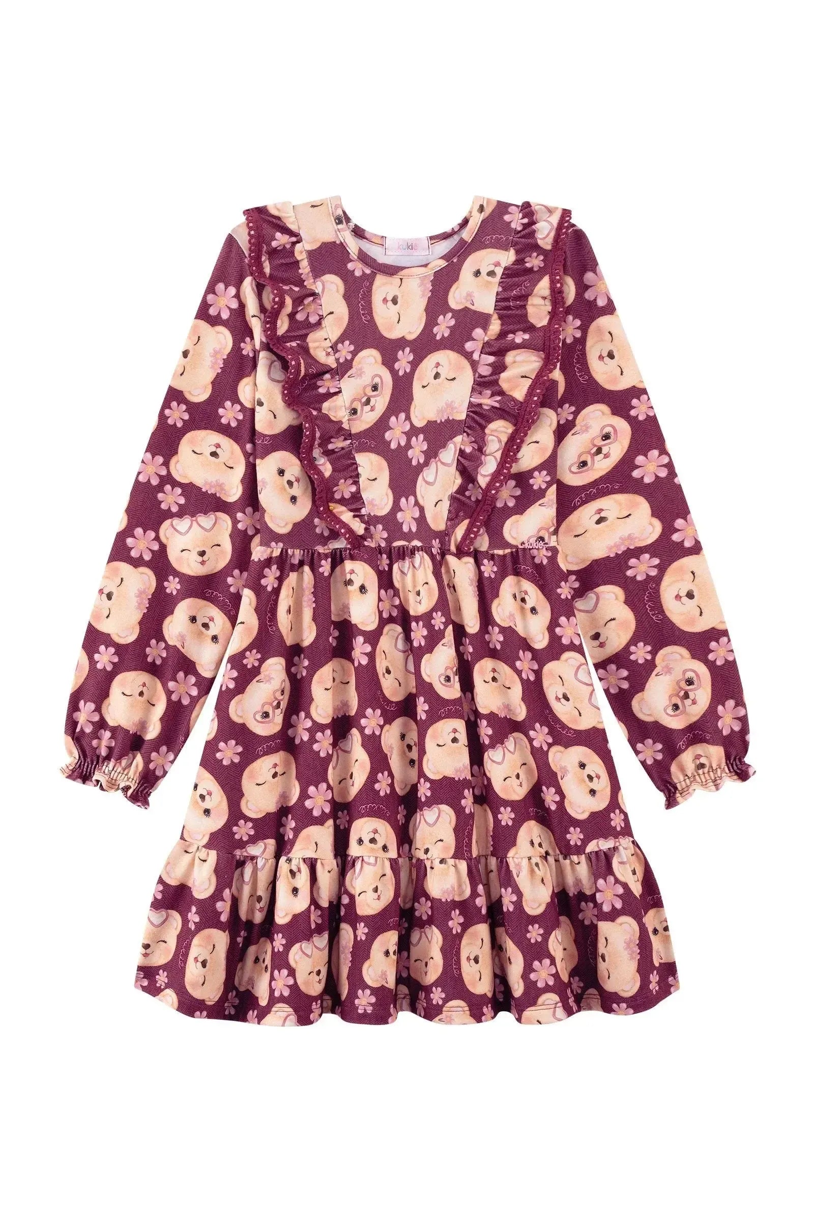 Vestido em Malha Power 90262 Kukiê Infantil Menina