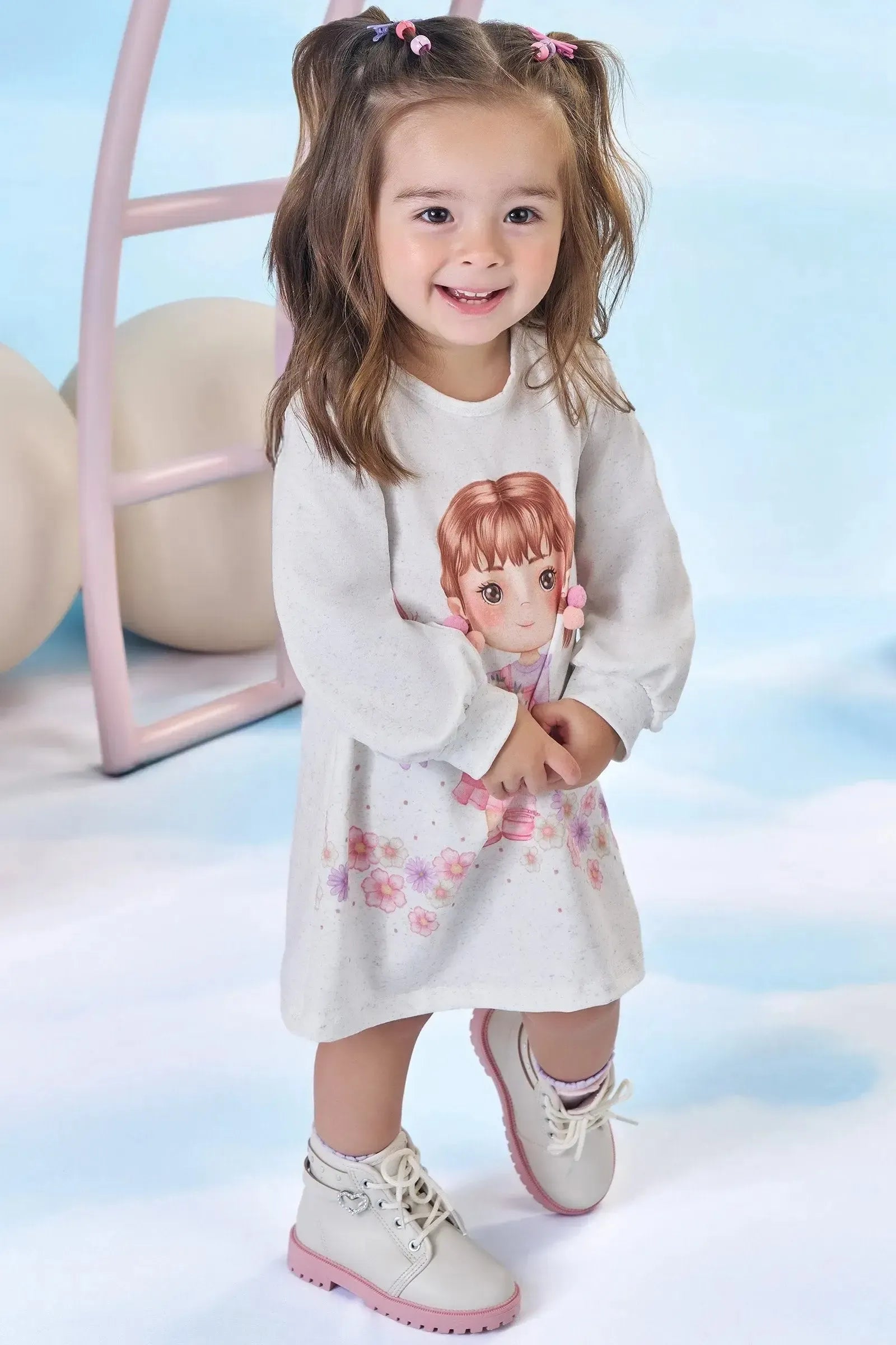 Vestido em Malha Power 91877 Kukiê Bebê Menina