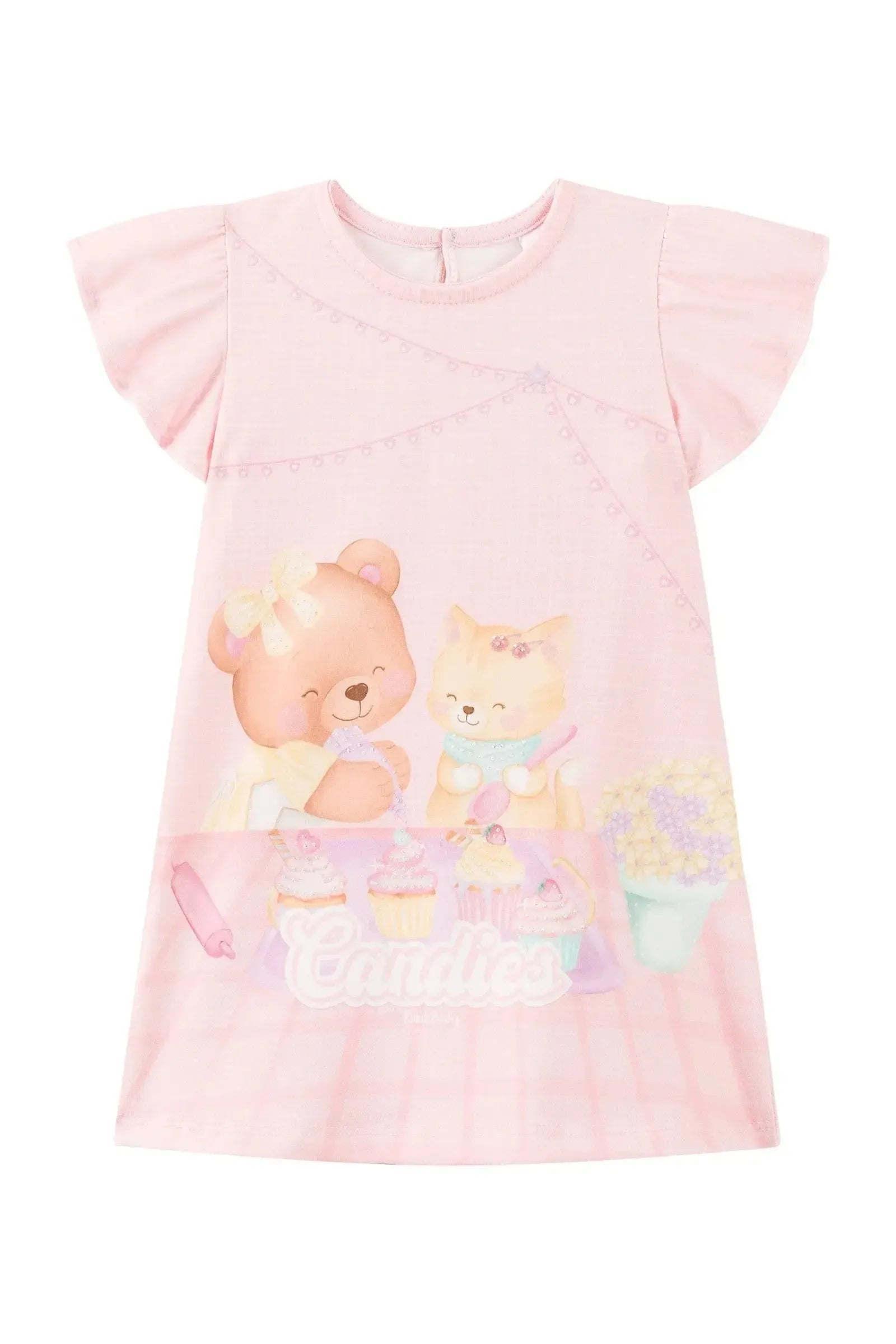 Vestido em Malha Power 92962 Kukiê Bebê Menina