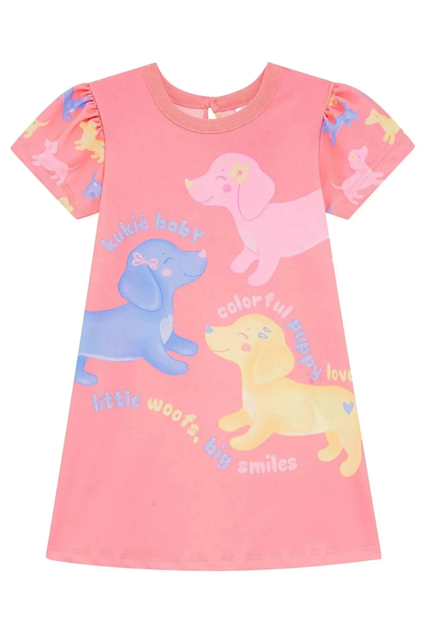 Vestido em Malha Power 94941 Kukiê Infantil Menina
