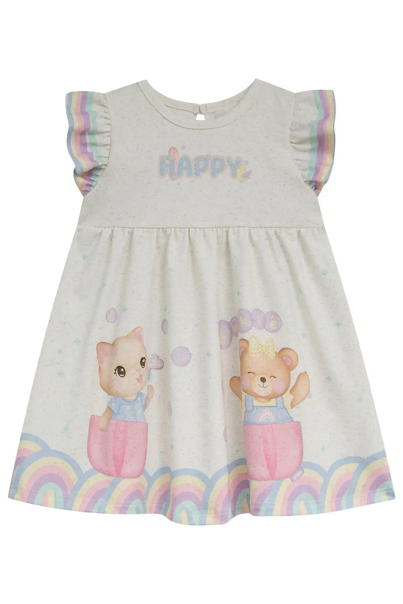 Vestido em Malha Power 94951 Kukiê Bebê Menina