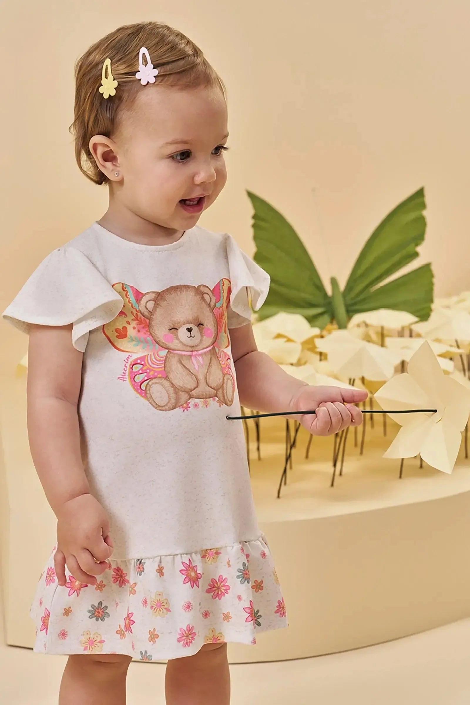 Vestido em Malha Power 95538 Kukiê Bebê Menina