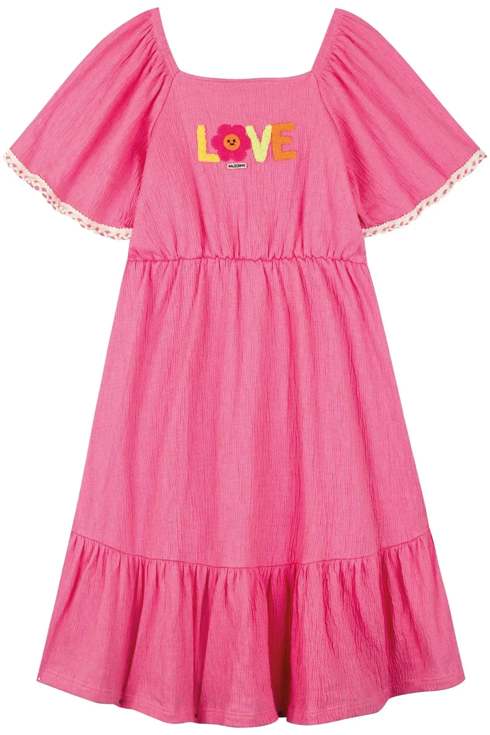 Vestido em Malha Wave 86464 Kukiê Infantil Menina