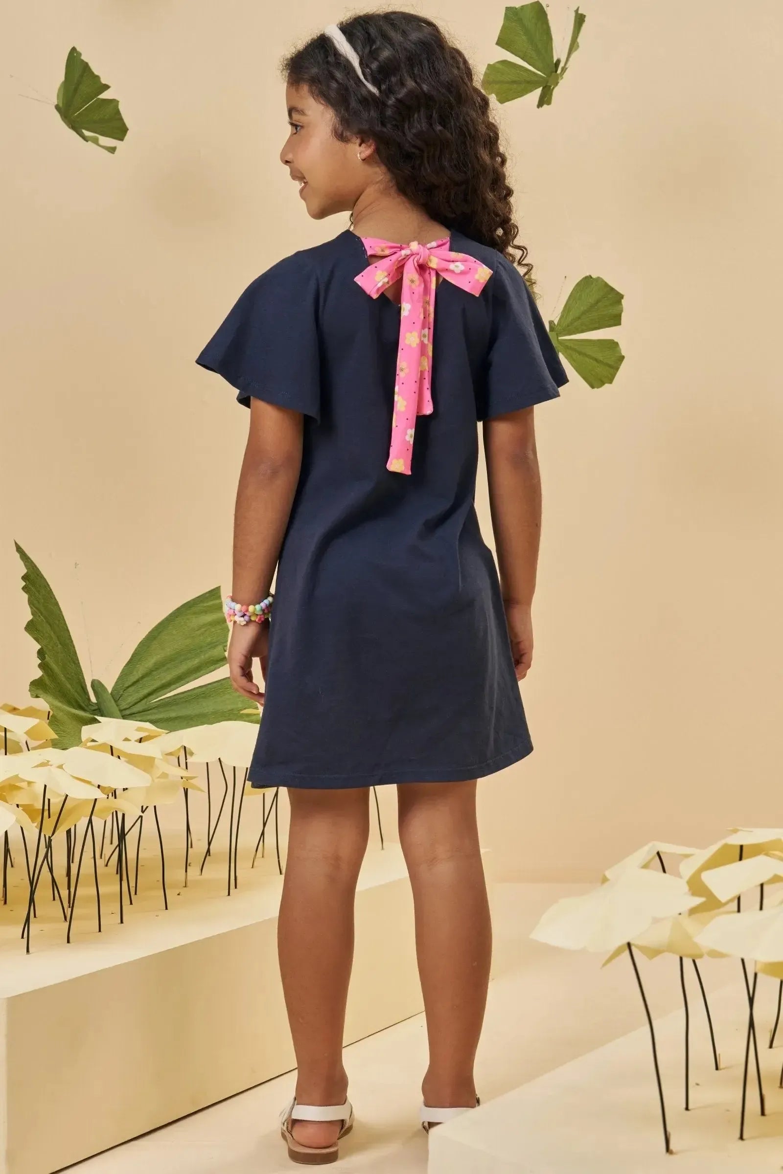 Vestido em Meia Malha 94804 Kukiê Infantil Menina