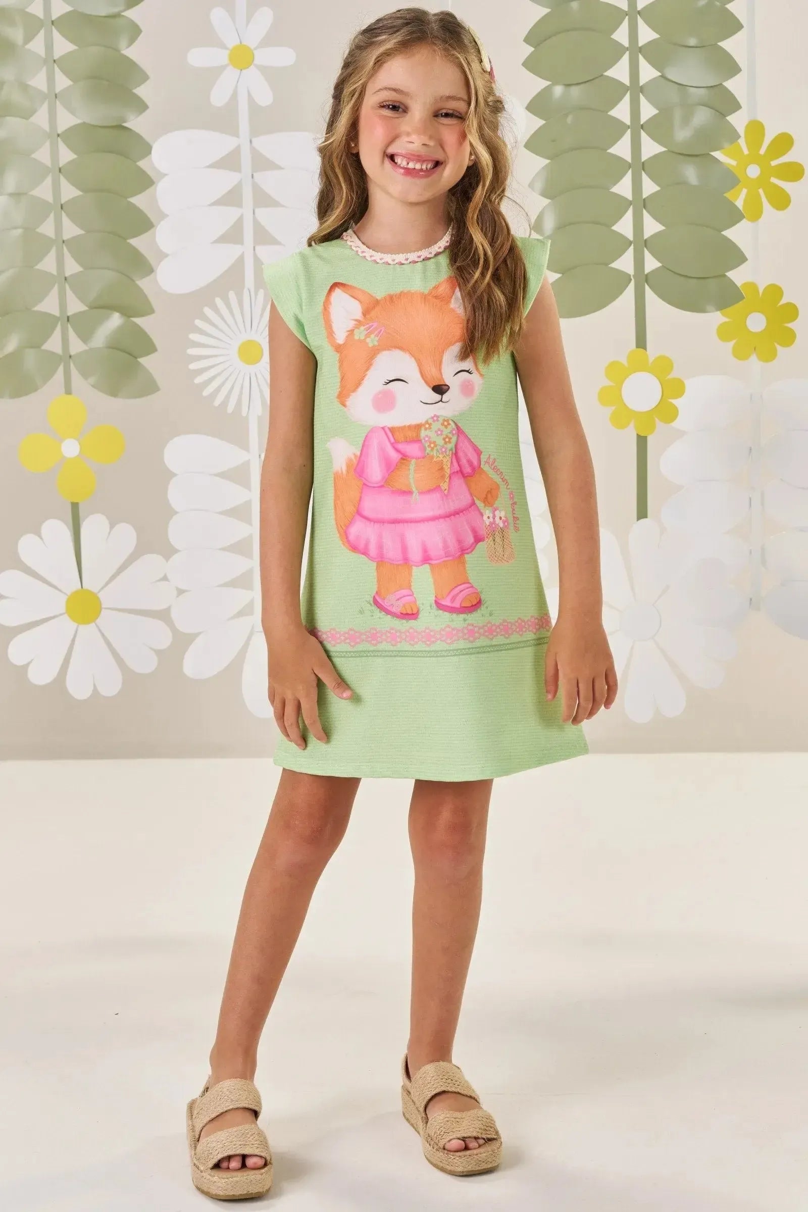 Vestido em Molecotton 87444 Kukiê Infantil Menina