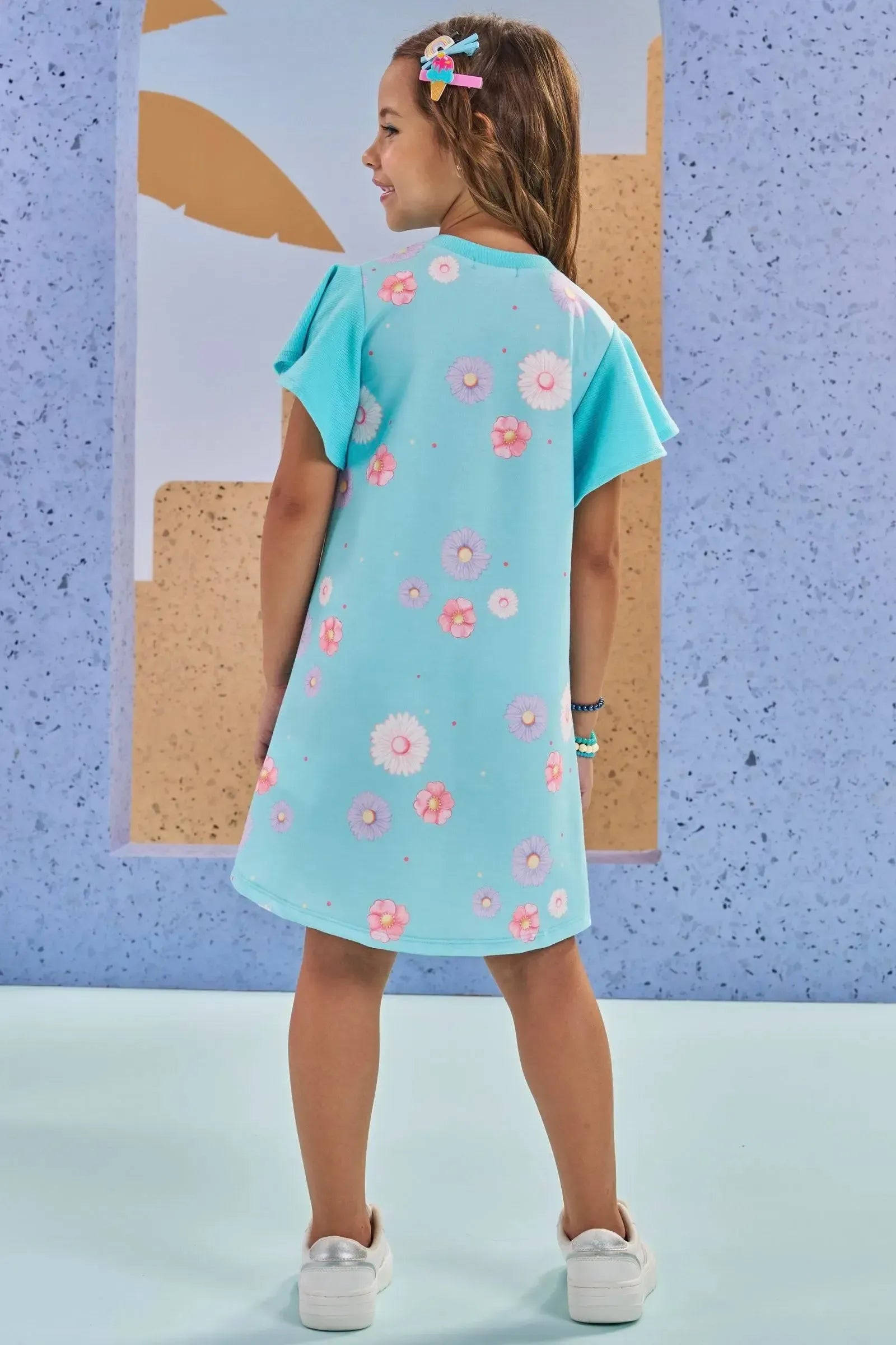 Vestido em Molecotton 87650 Kukiê Infantil Menina