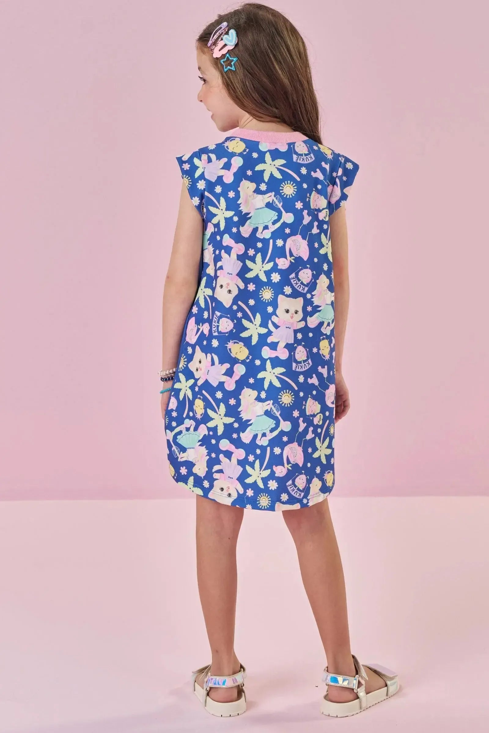 Vestido em Molecotton 87901 Kukiê Infantil Menina