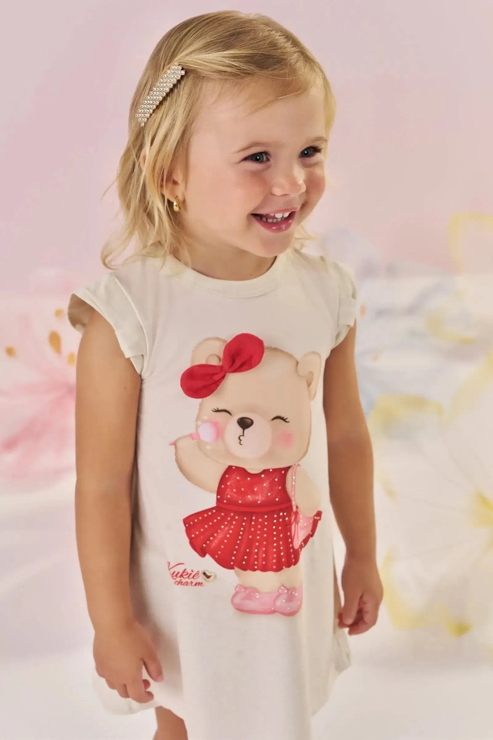 Vestido em Molecotton 88856 Kukiê Bebê Menina