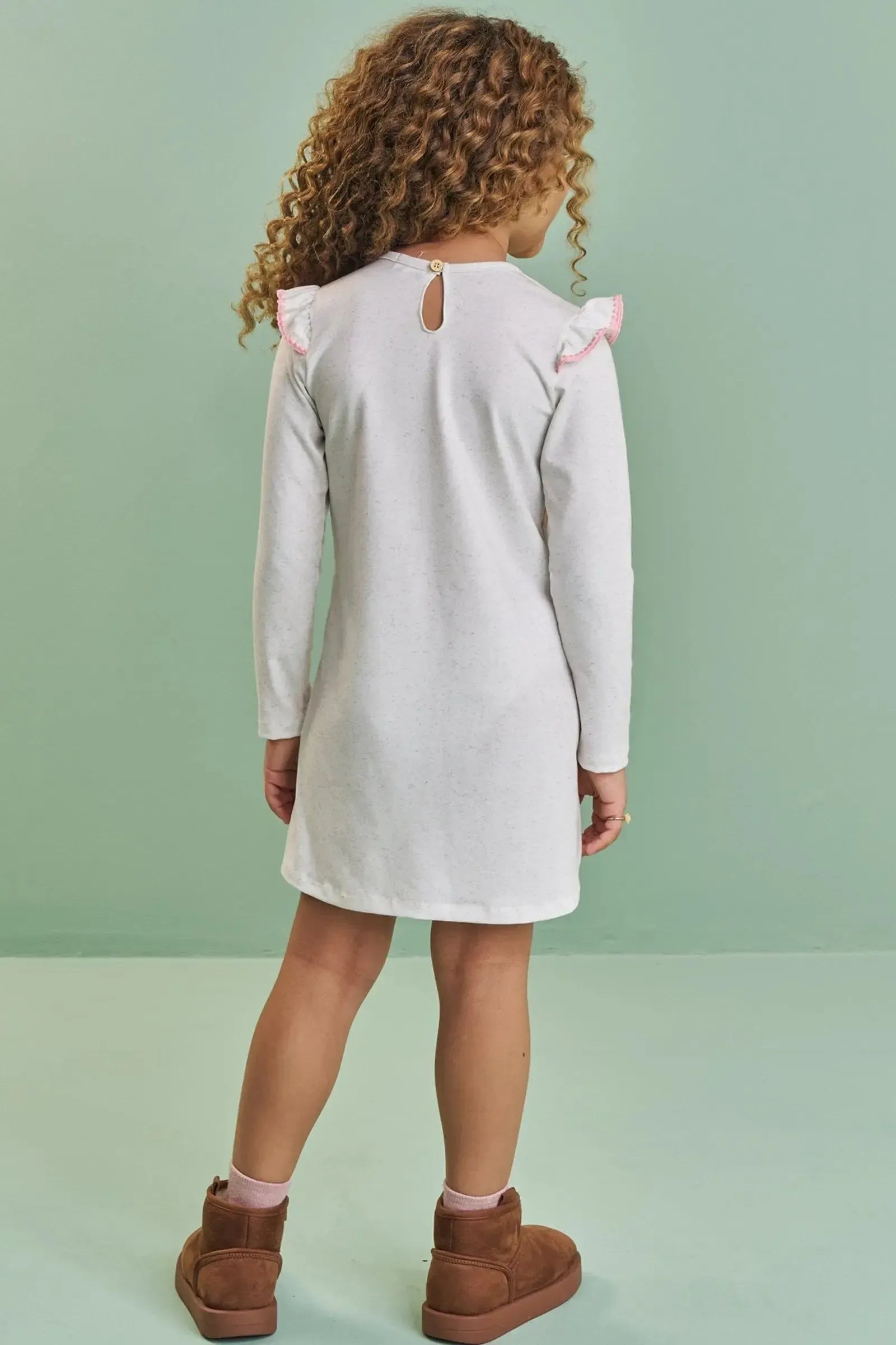 Vestido em Molecotton 89595 Kukiê Infantil Menina