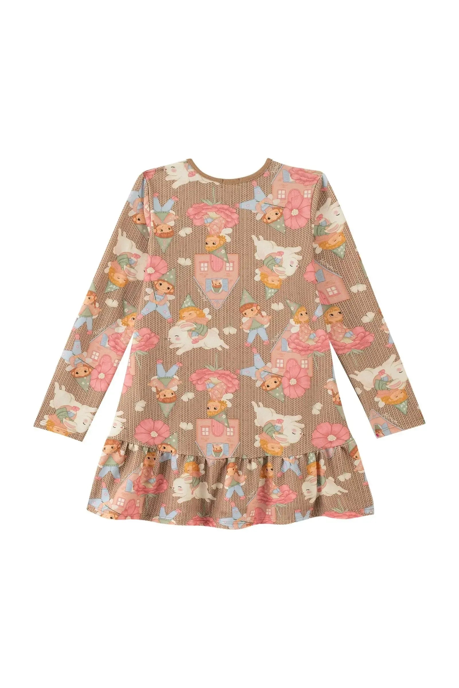 Vestido em Molecotton 90302 Kukiê Infantil Menina