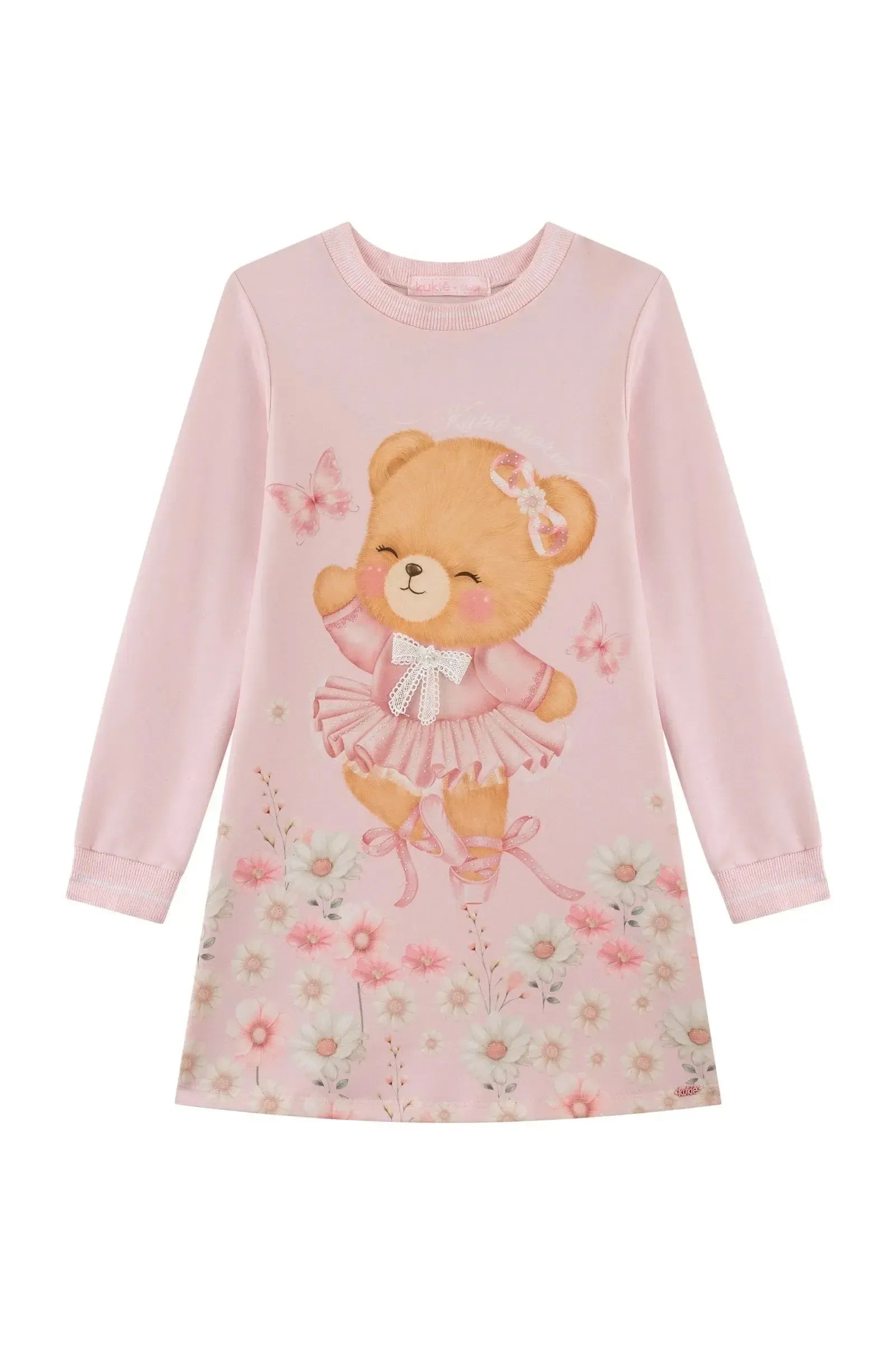 Vestido em Molecotton 92079 Kukiê Infantil Menina